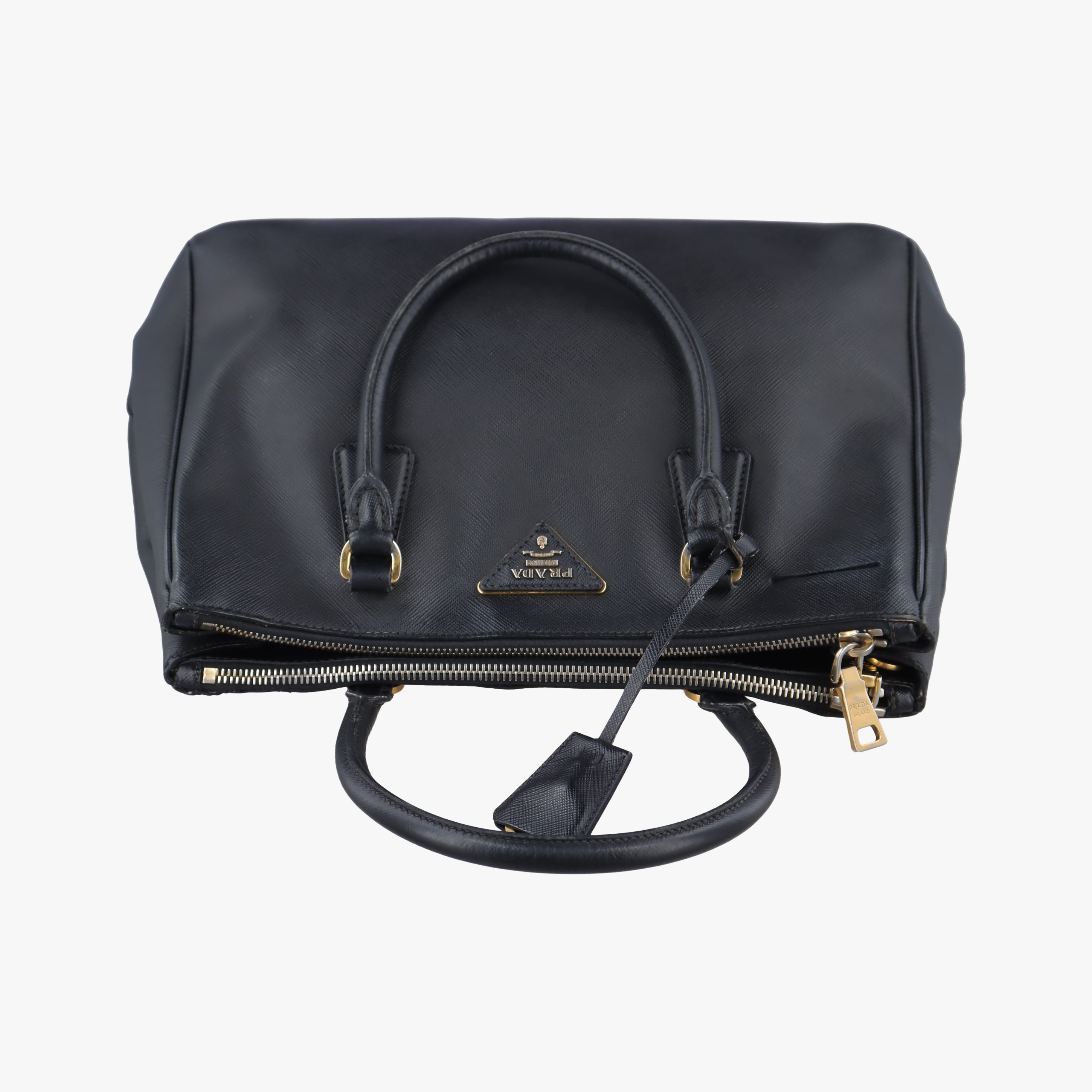 Galleria Black SAFFIANO Leather 1BA274 117ガレリア ブラック サフィアーノレザー 1BA274 117