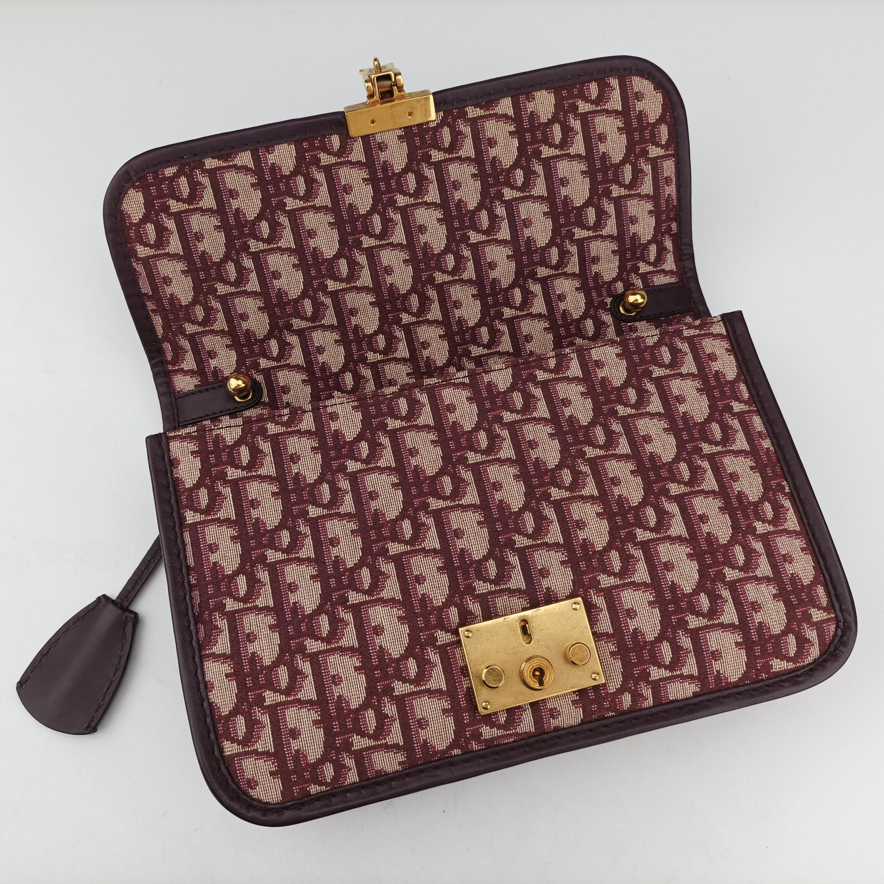 Dioraddict Burgundy×Beige Jacquard 09-BO-0168ディオールアディクト ワインレッド×ベージュ ジャガード 09-BO-0168