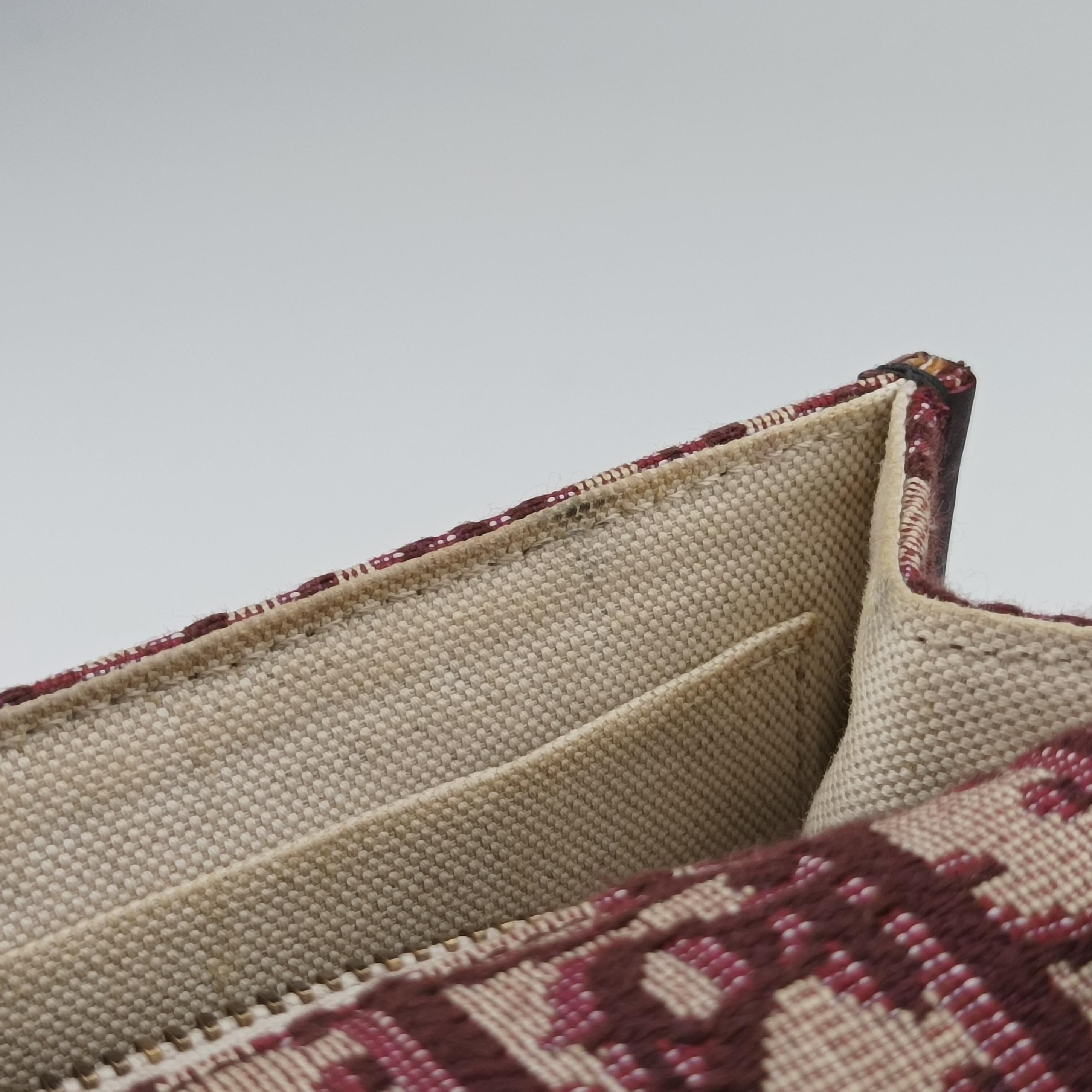 Dioraddict Burgundy×Beige Jacquard 09-BO-0168ディオールアディクト ワインレッド×ベージュ ジャガード 09-BO-0168