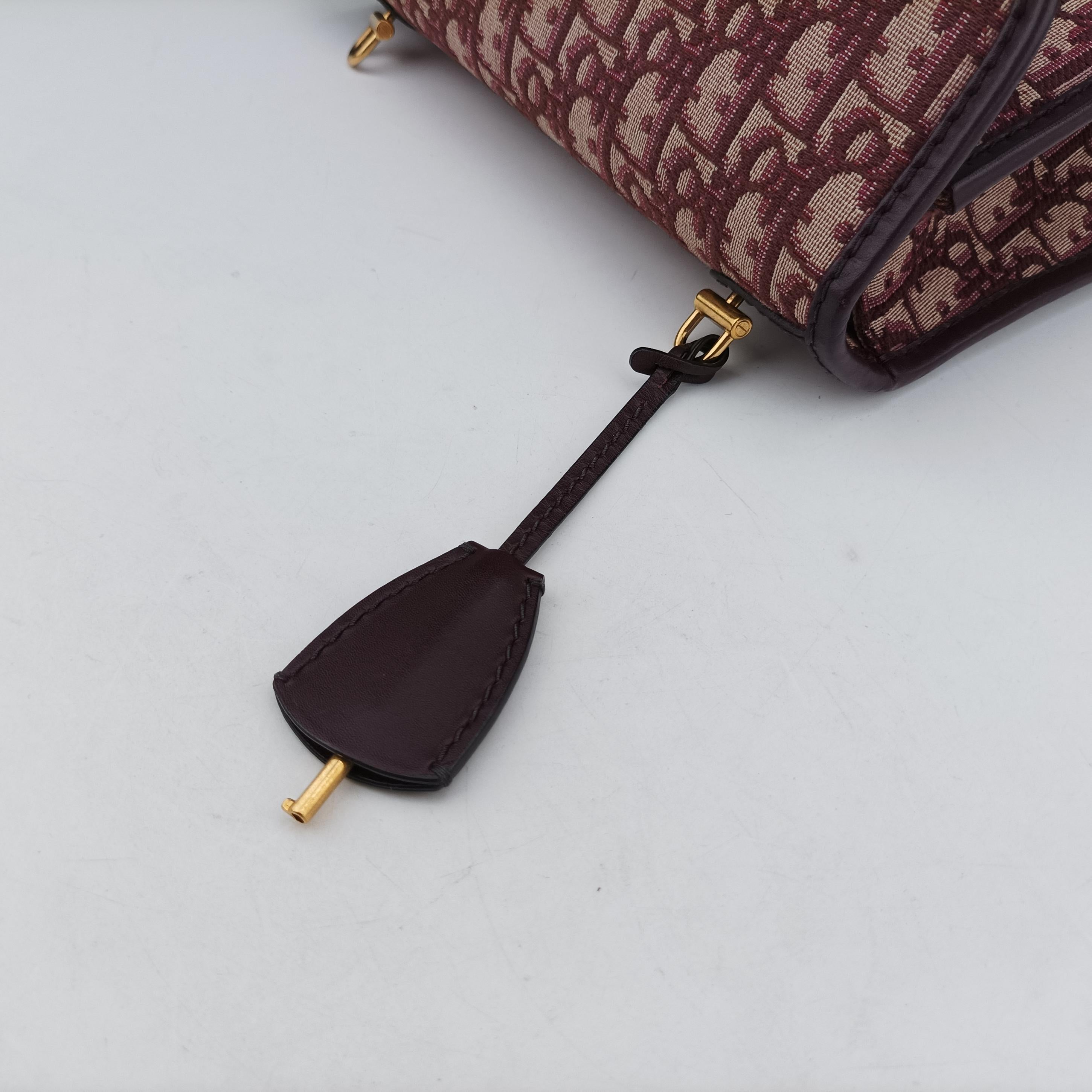 Dioraddict Burgundy×Beige Jacquard 09-BO-0168ディオールアディクト ワインレッド×ベージュ ジャガード 09-BO-0168