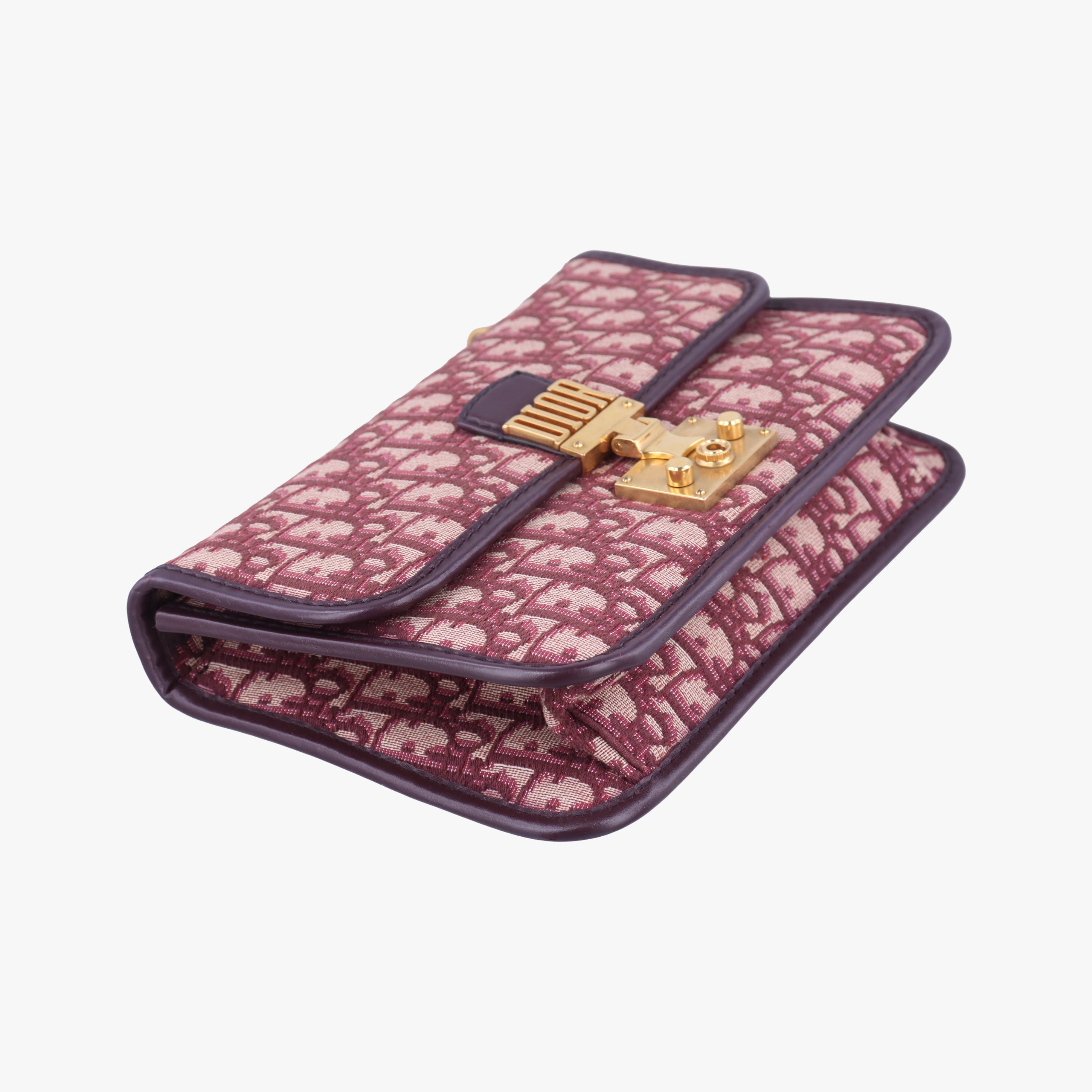 Dioraddict Burgundy×Beige Jacquard 09-BO-0168ディオールアディクト ワインレッド×ベージュ ジャガード 09-BO-0168