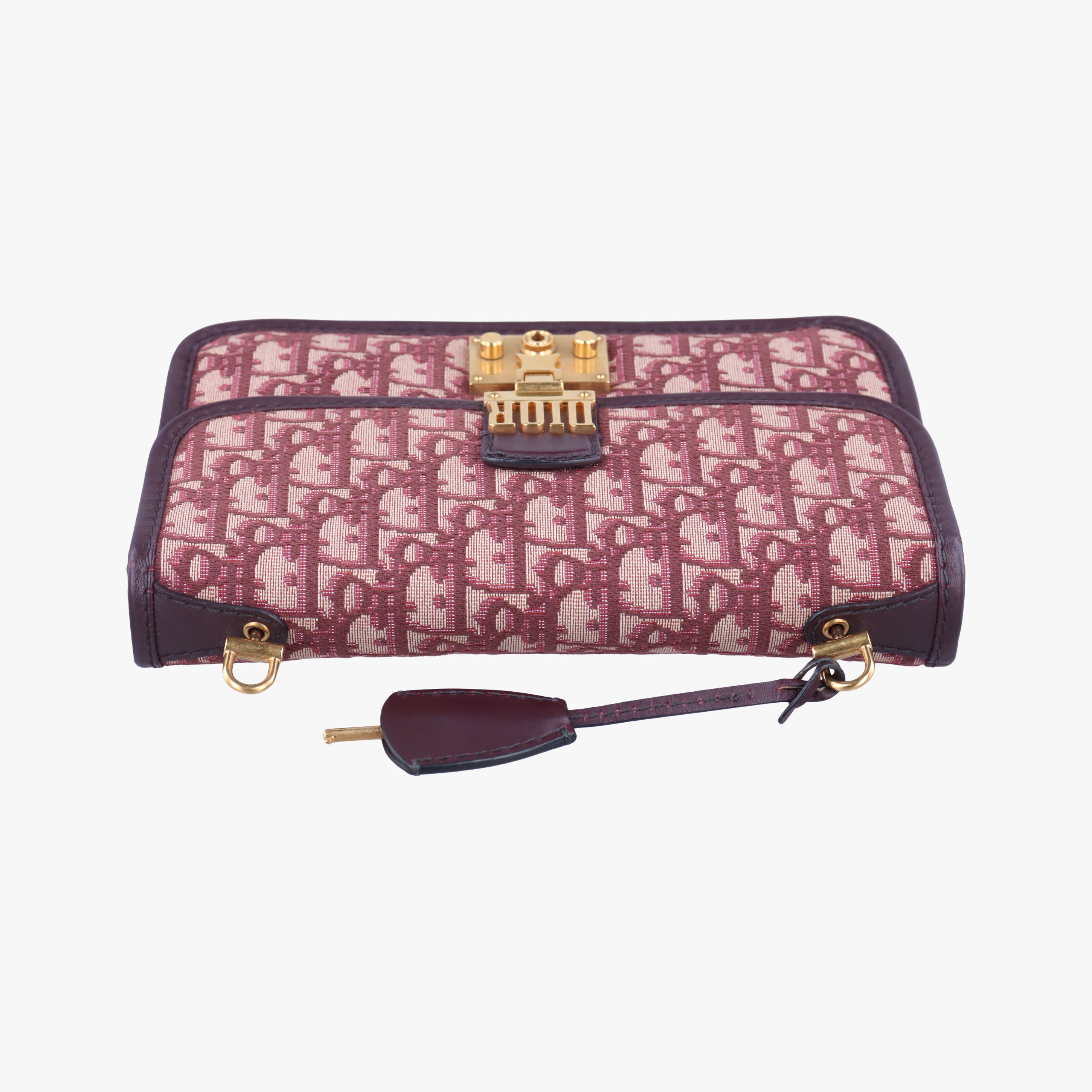 Dioraddict Burgundy×Beige Jacquard 09-BO-0168ディオールアディクト ワインレッド×ベージュ ジャガード 09-BO-0168