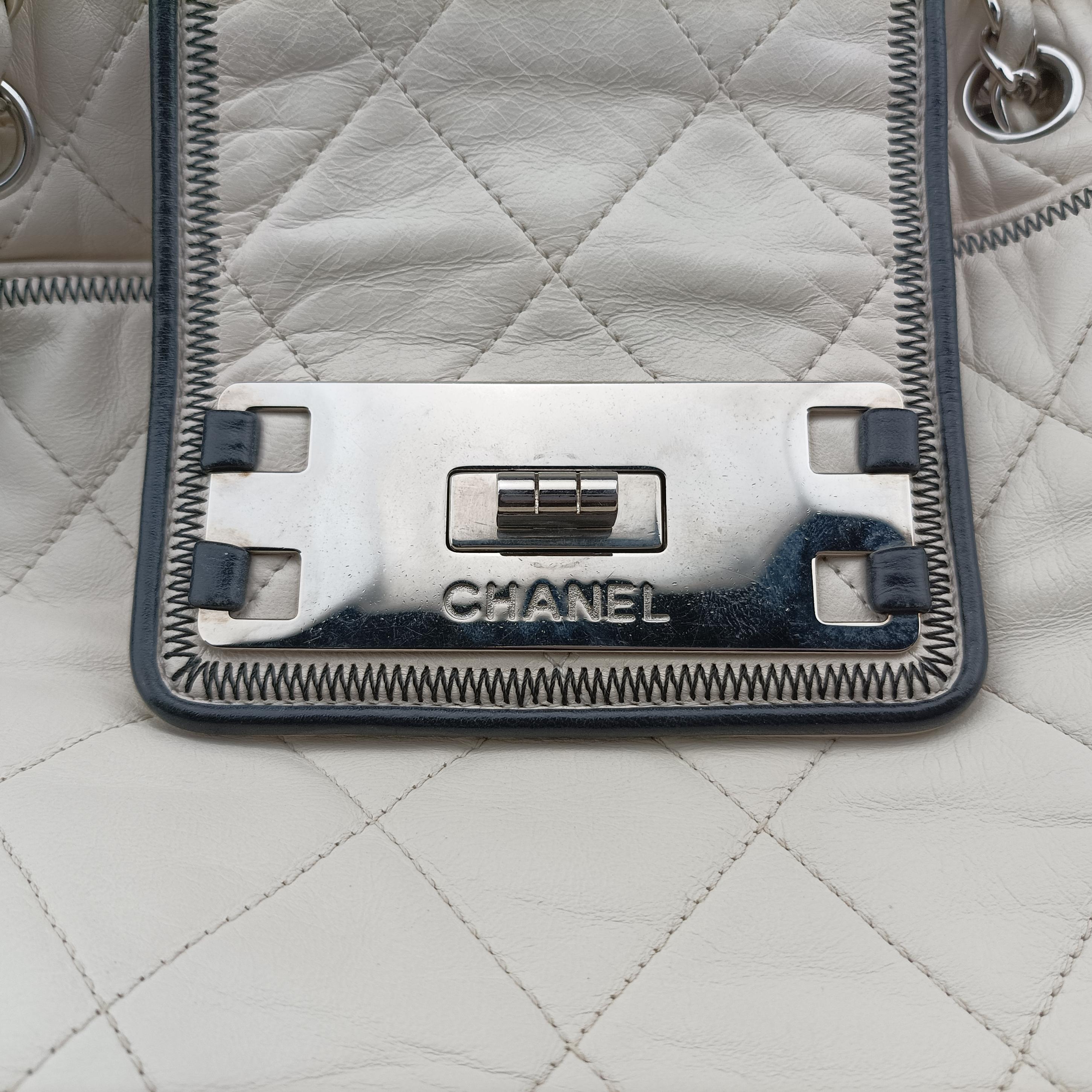 East West 2.55 White lambskin A37696 12135411イーストウエスト2.55 ホワイト ラムスキン A37696 12135411