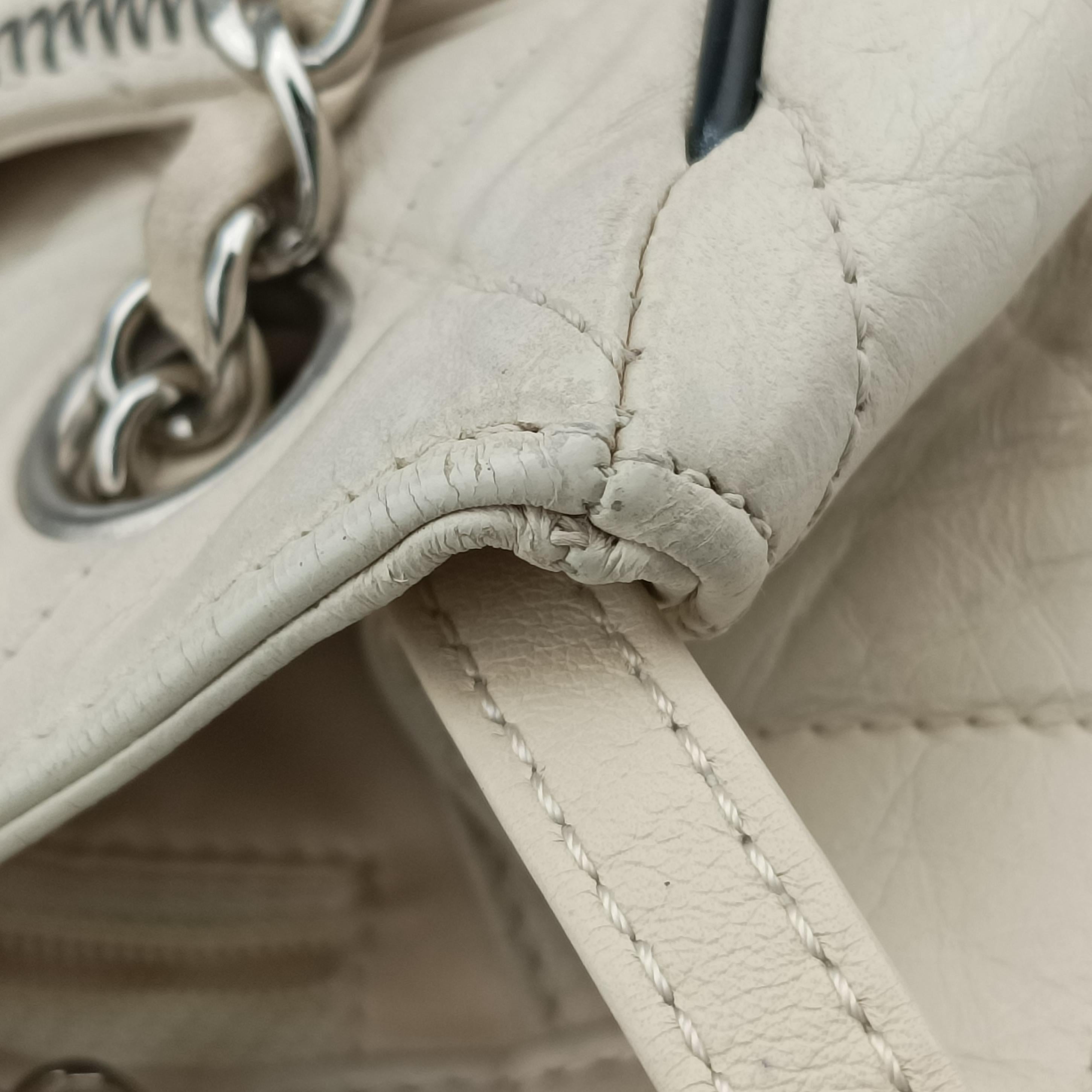 East West 2.55 White lambskin A37696 12135411イーストウエスト2.55 ホワイト ラムスキン A37696 12135411