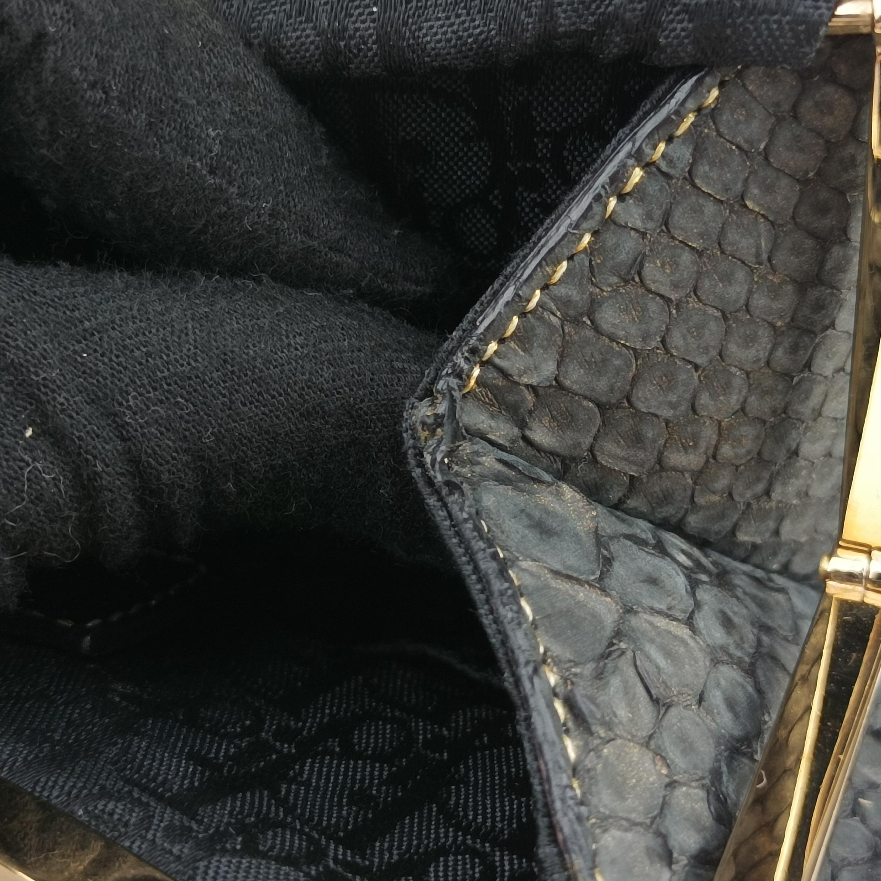 Saddle Black snakeskin 53BM-0023サドル ブラック ヘビ革 53BM-0023