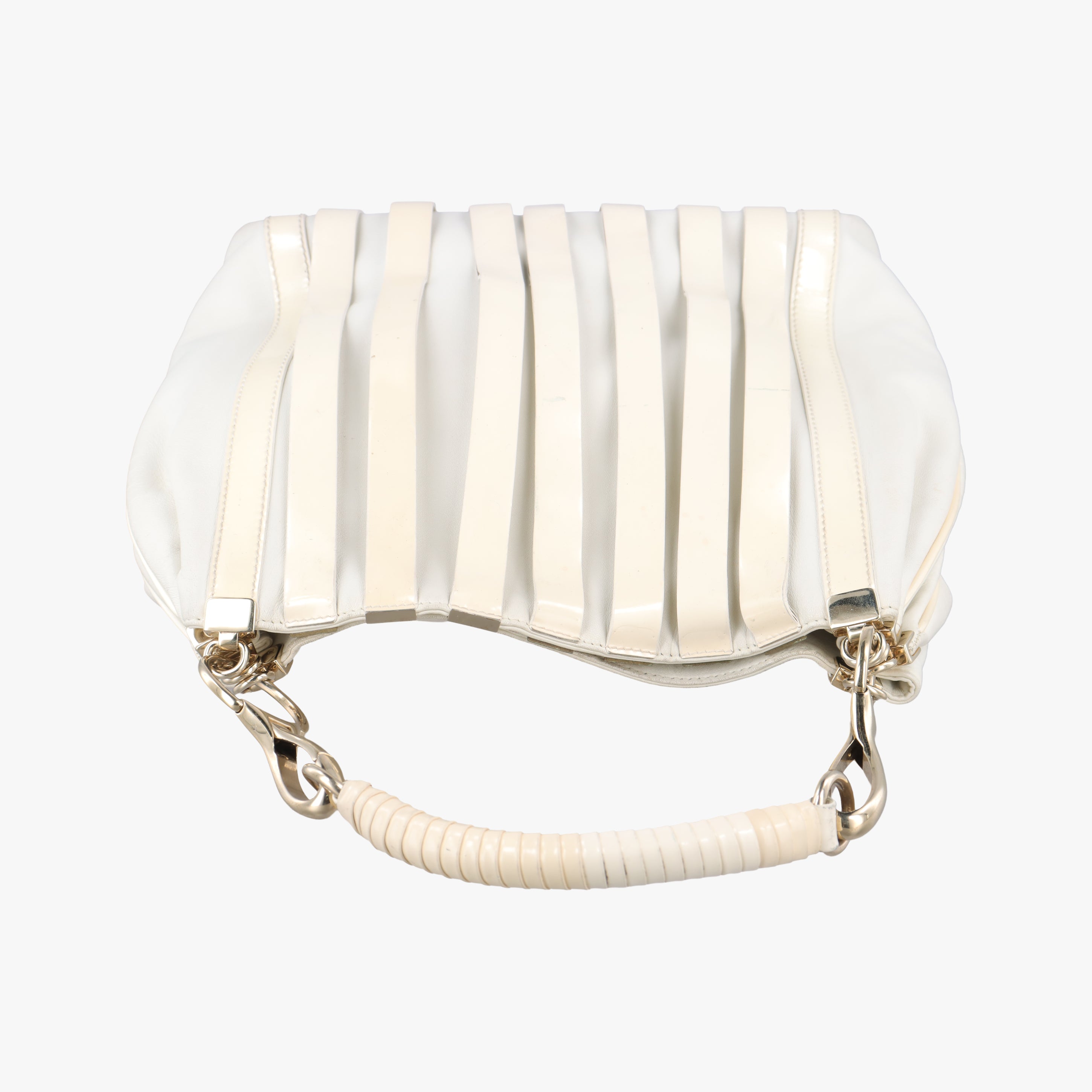 hobo White Leather x Patent ホーボー ホワイト レザー×パテント