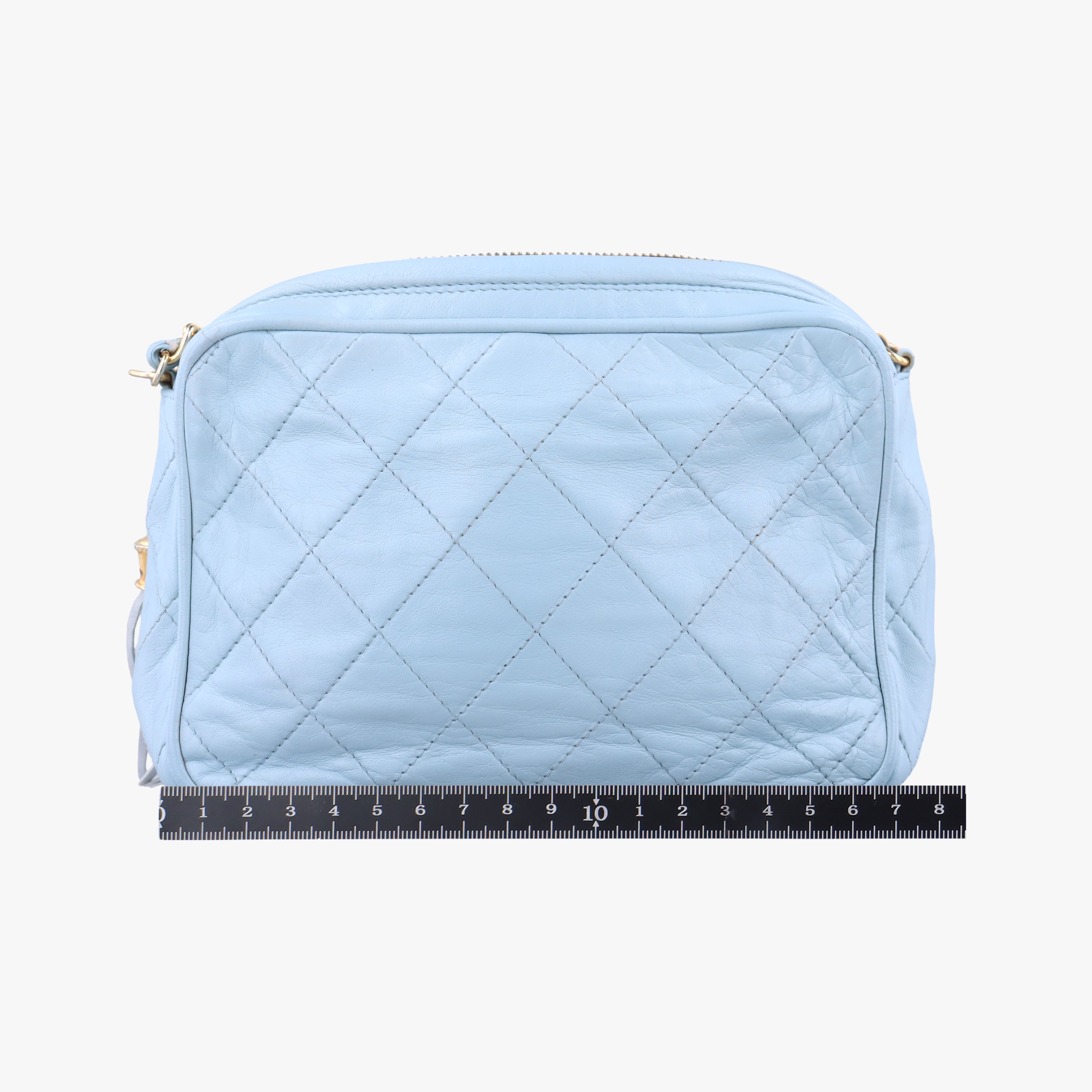 Camera Case Blue lambskin 224945カメラケース ブルー ラムスキン 224945