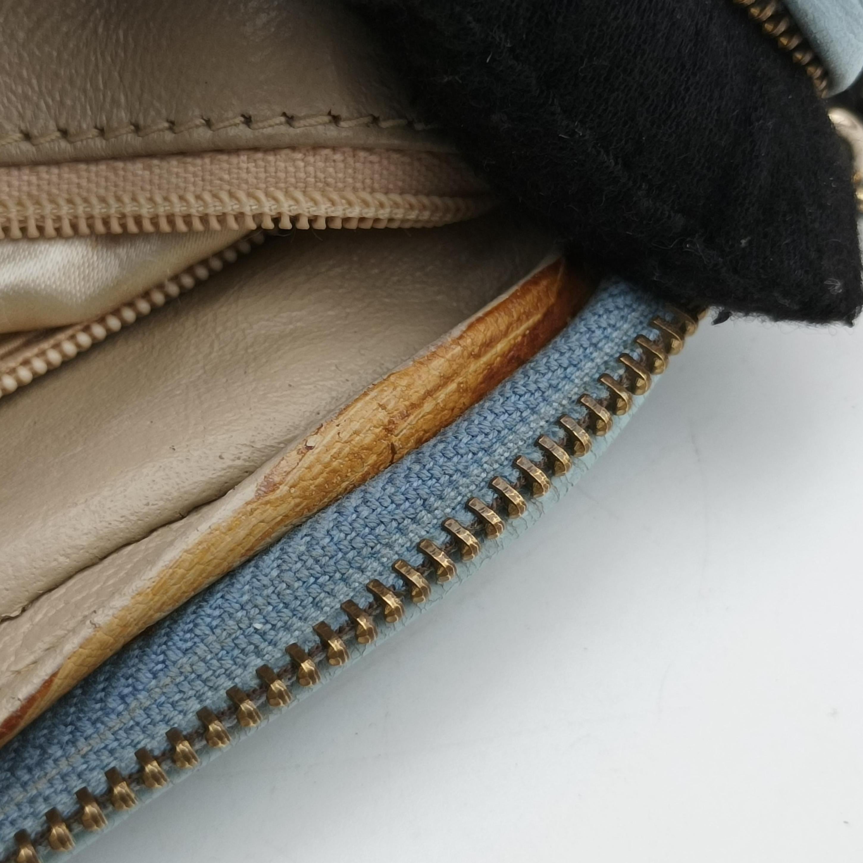 Camera Case Blue lambskin 224945カメラケース ブルー ラムスキン 224945