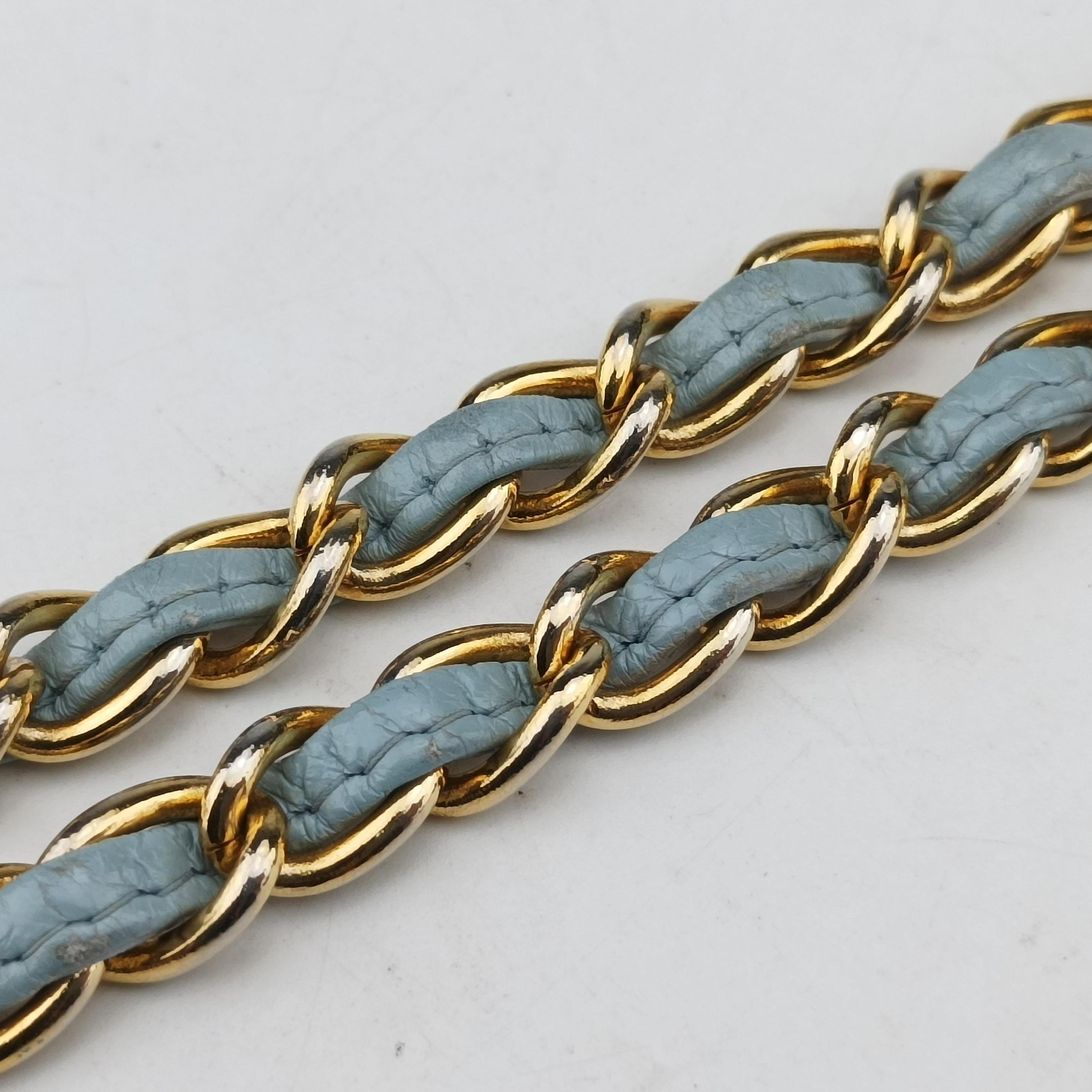 Camera Case Blue lambskin 224945カメラケース ブルー ラムスキン 224945