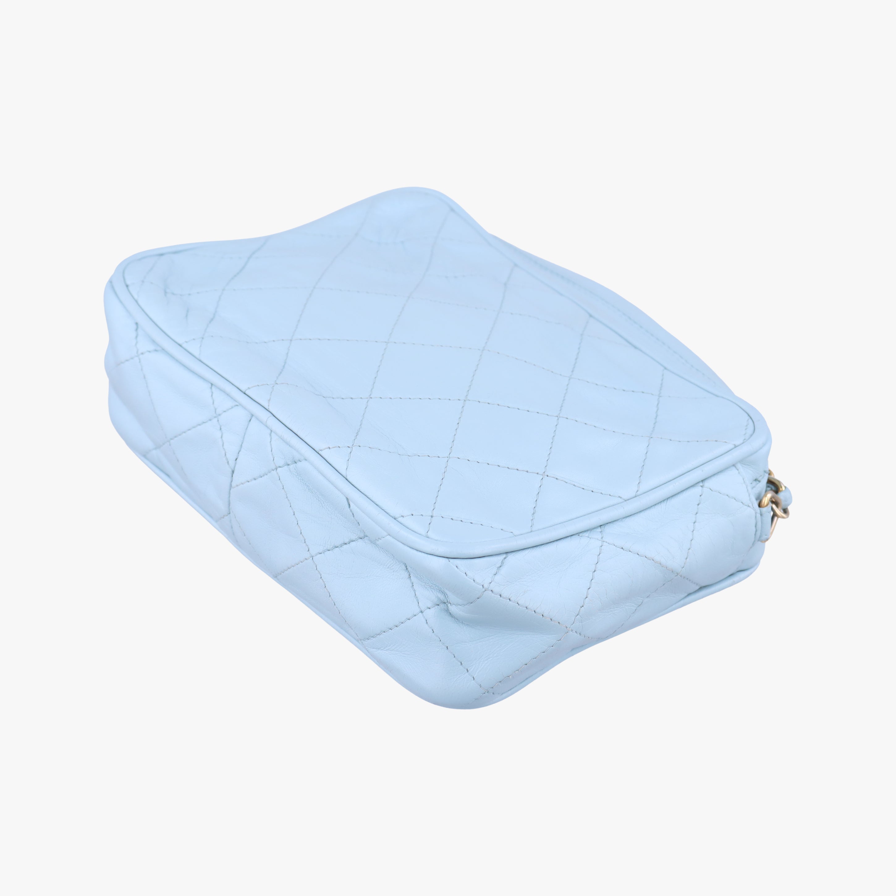 Camera Case Blue lambskin 224945カメラケース ブルー ラムスキン 224945