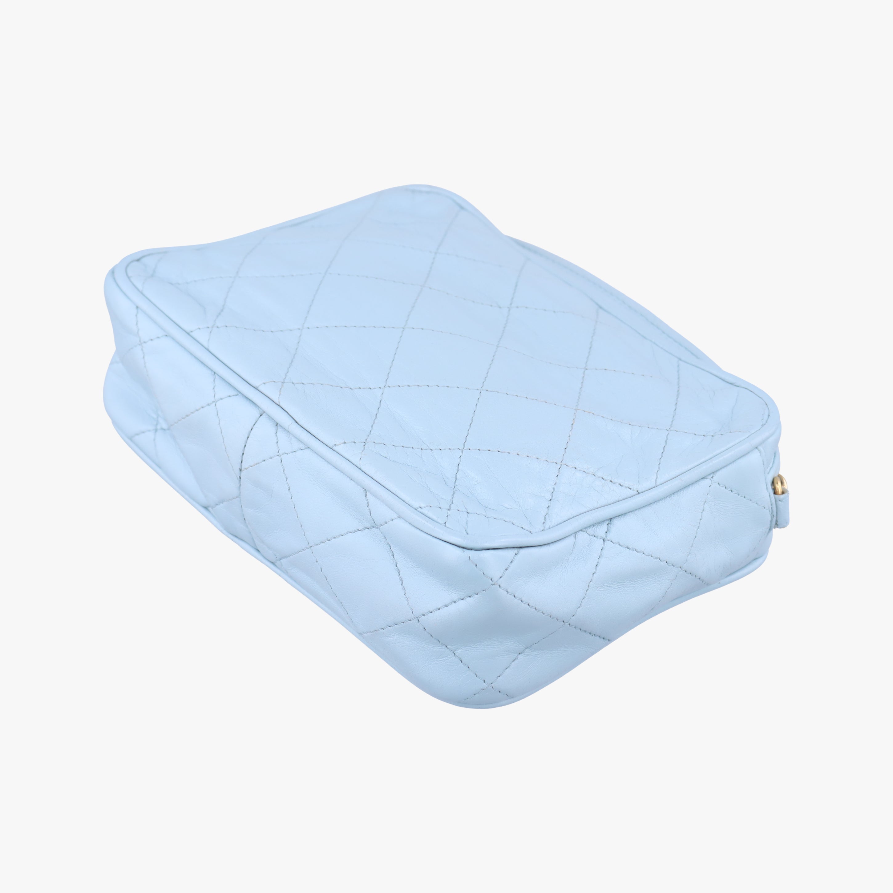 Camera Case Blue lambskin 224945カメラケース ブルー ラムスキン 224945