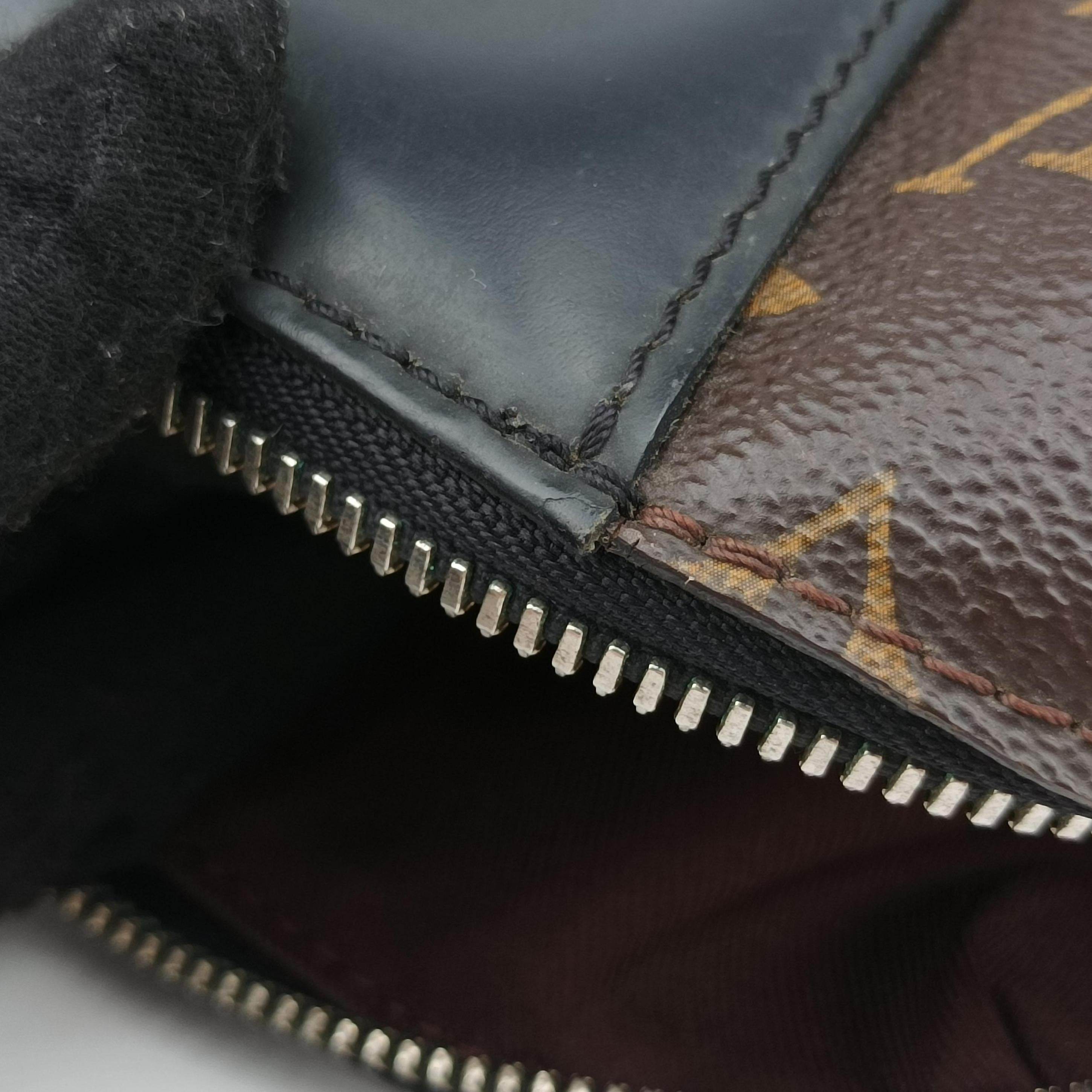 Monogram Macassar Port Document Jour Brown×Black Monogram coated canvas M54019 MB4185モノグラムマカサー ポルトドキュマンジュール モノグラム/ブラウン系×ブラック モノグラムコーティングキャンバス M54019 MB4185