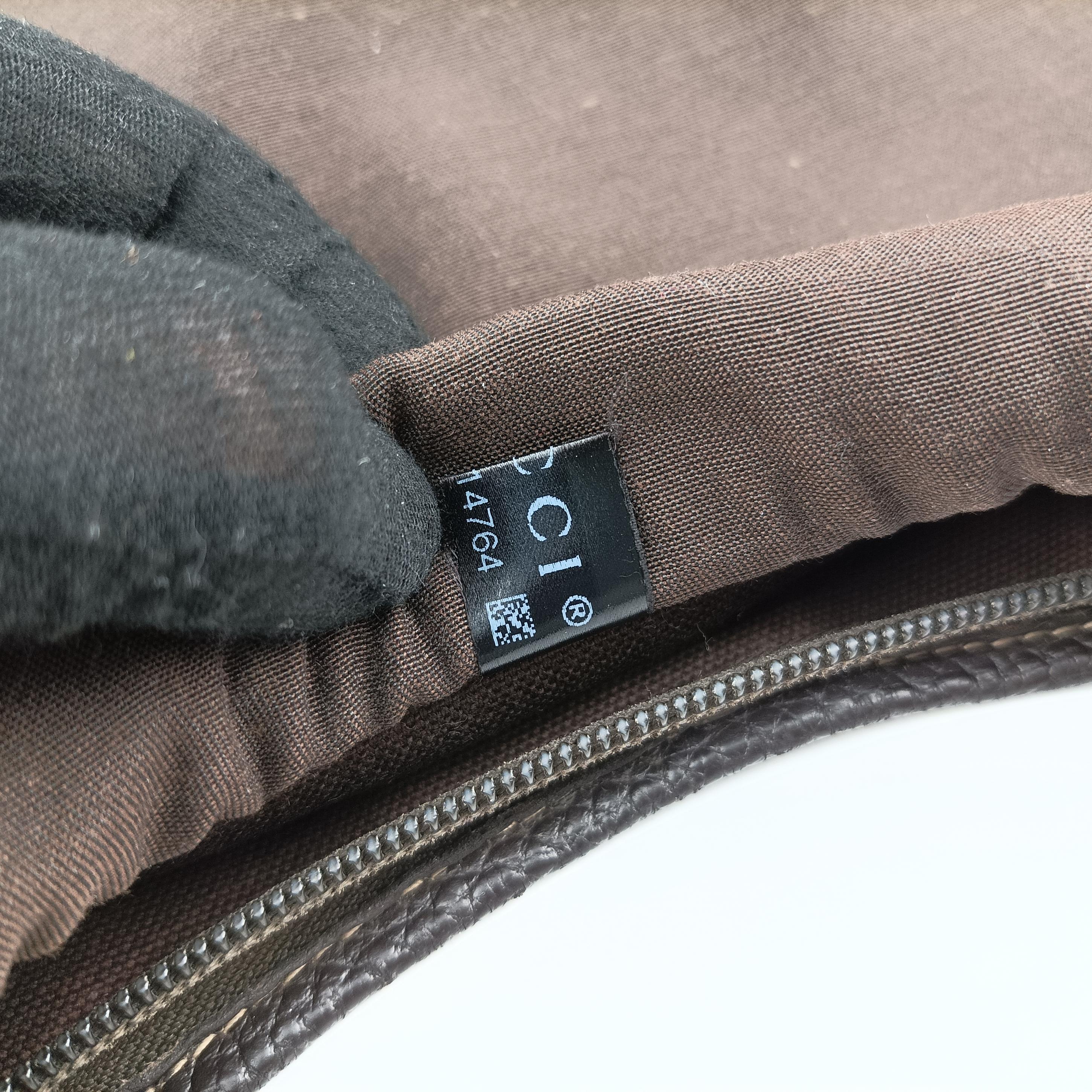 GG Crystal Abbey Hobo Brown PVC coated canvas 268636 C015314764ジージークリスタルアビーホーボー ブラウン PVCコーティングキャンバス 268636 C015314764