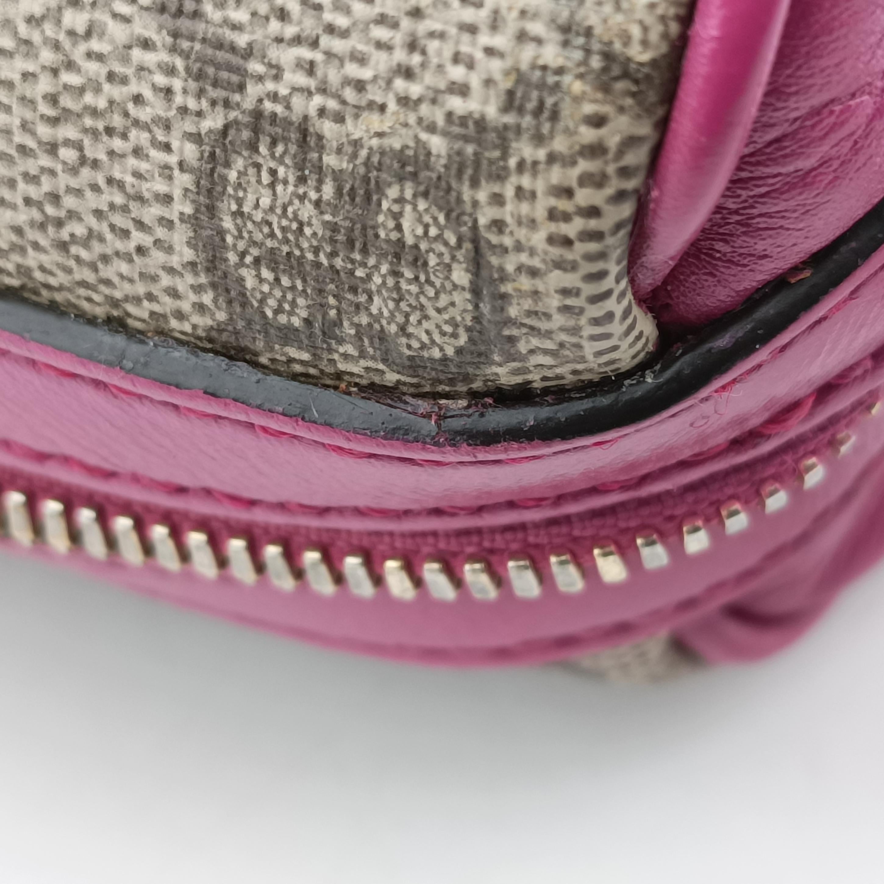GG SUPREME beige×red×pink PVC coated canvas 409529 H019476764GGスプリーム ベージュ×レッド×ピンク PVCコーティングキャンバス 409529 H019476764