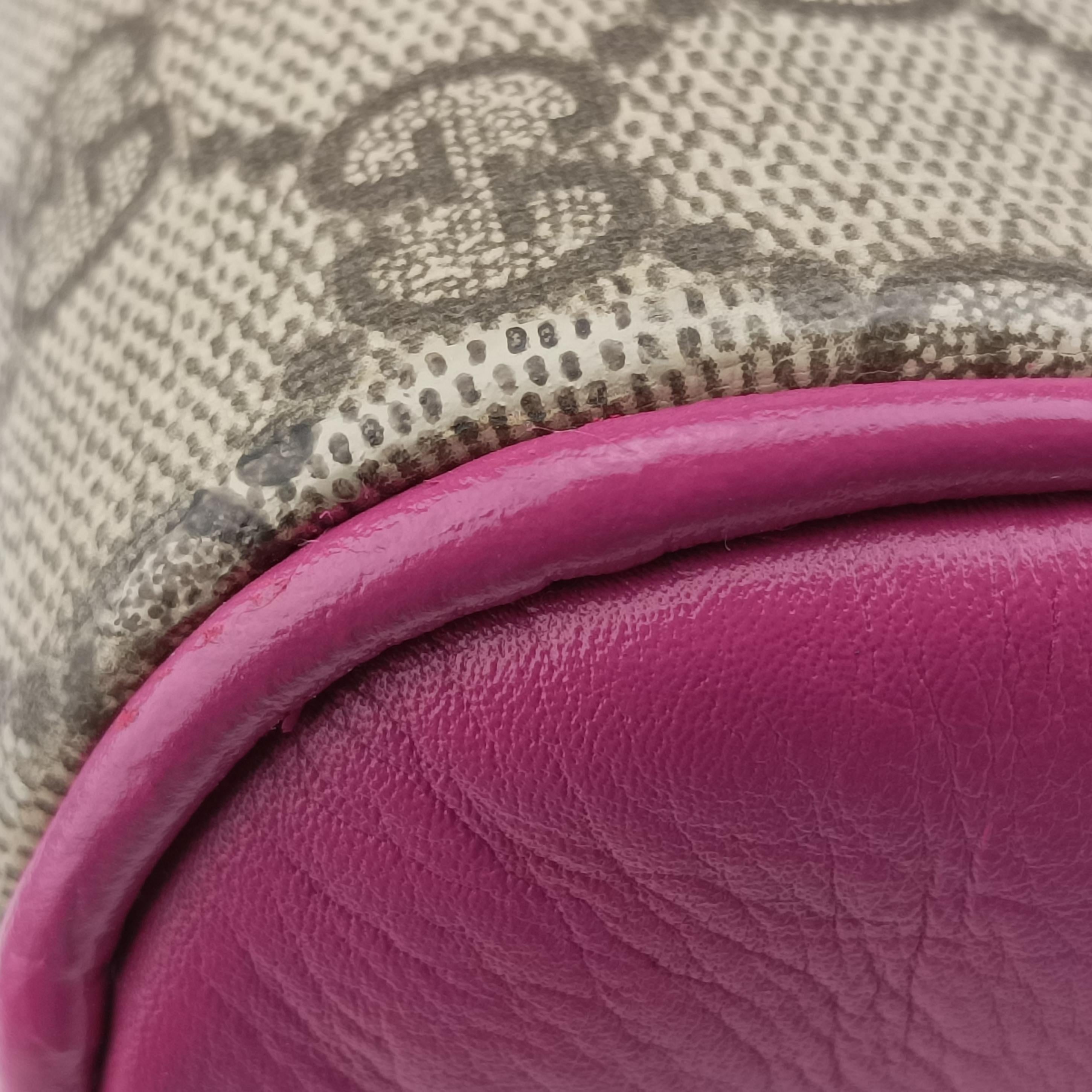 GG SUPREME beige×red×pink PVC coated canvas 409529 H019476764GGスプリーム ベージュ×レッド×ピンク PVCコーティングキャンバス 409529 H019476764