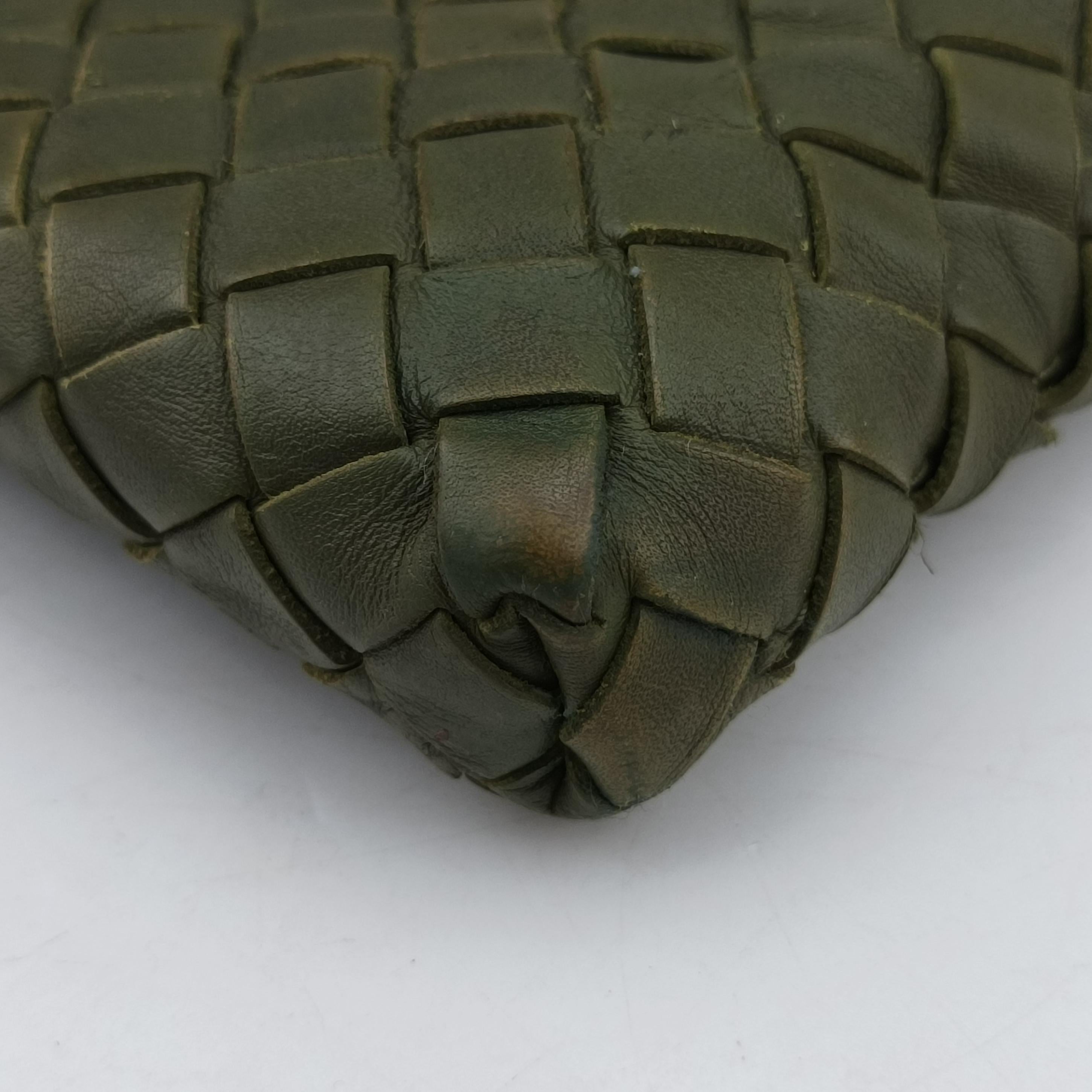 Intrecciato Green lambskin B03227458Cイントレチャート グリーン ラムスキン B03227458C