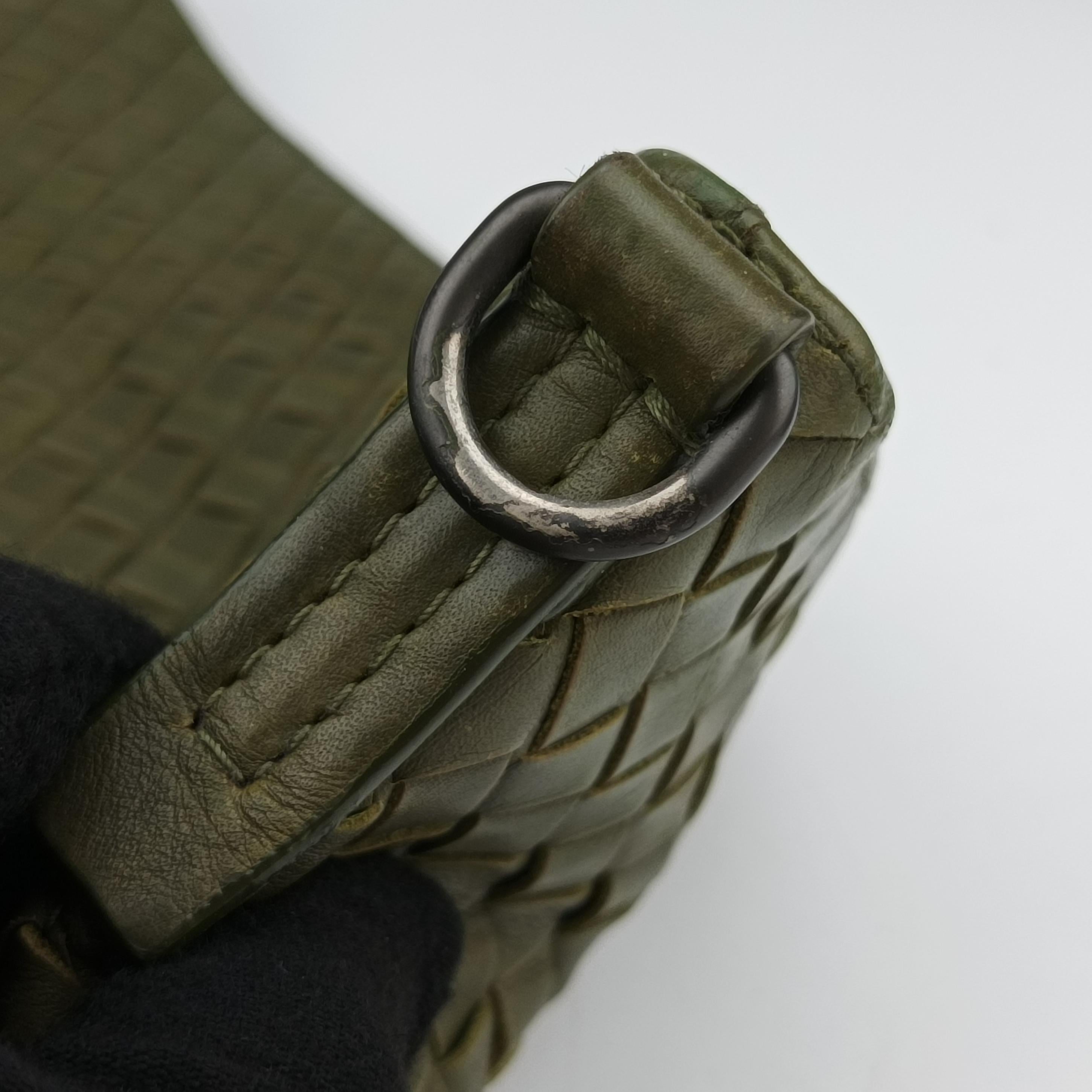 Intrecciato Green lambskin B03227458Cイントレチャート グリーン ラムスキン B03227458C