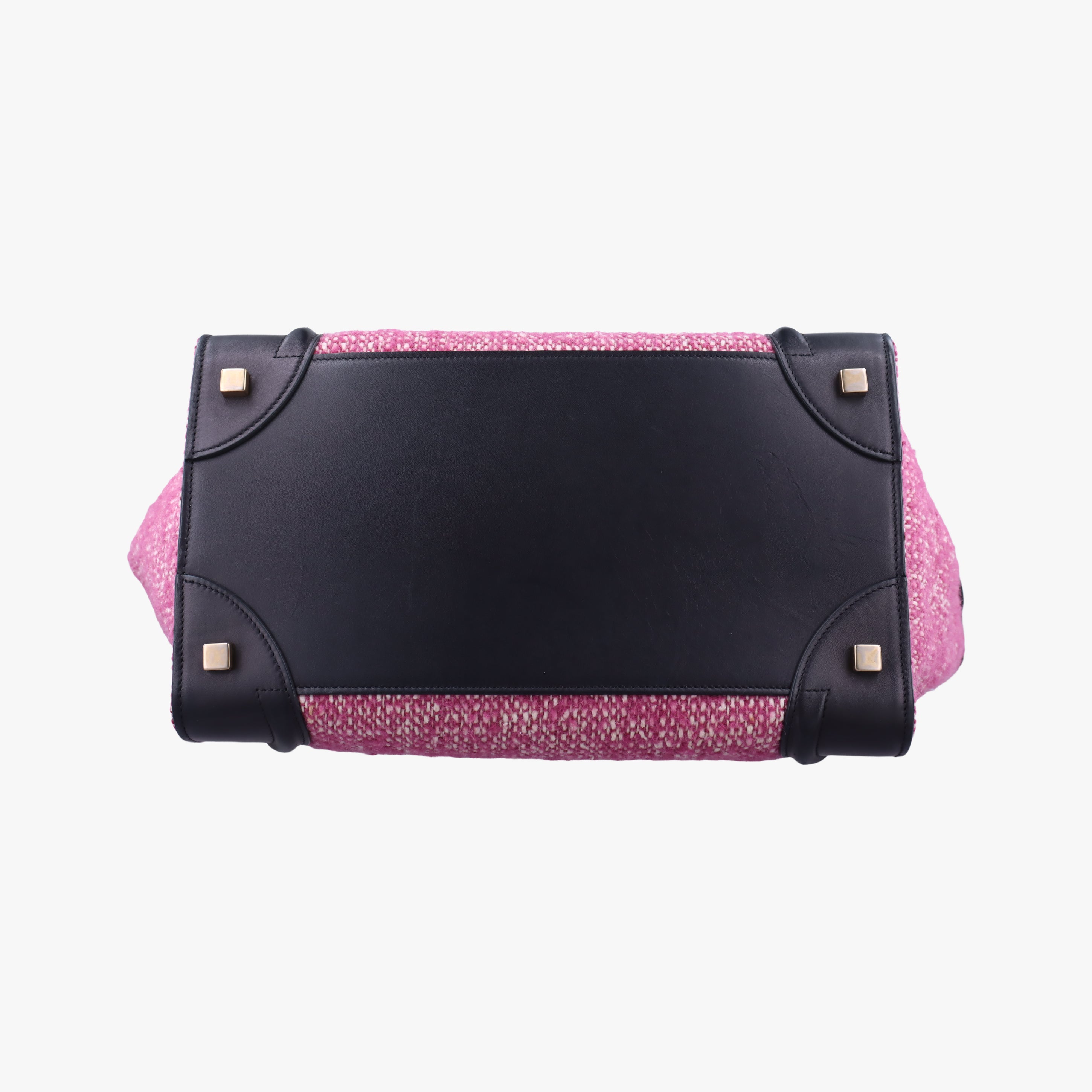 Luggage Mini Shopper Pink x Black fabric×Leather W-GA-0174ラゲージミニショッパー ピンク×ブラック ファブリック×レザー W-GA-0174