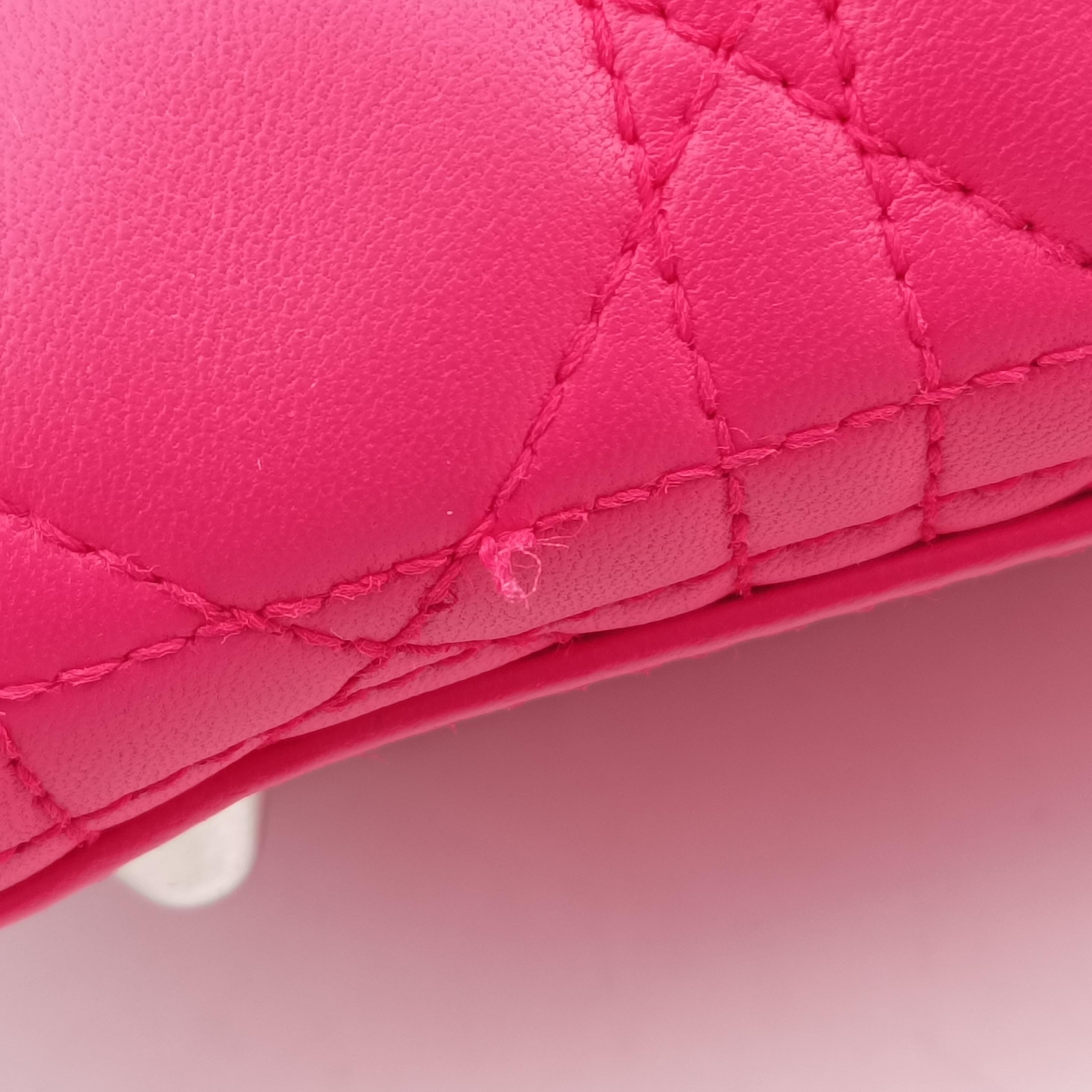 Lady Dior Rose lambskin 18-MA-1113レディディオール ローズ レッド ラムスキン 18-MA-1113