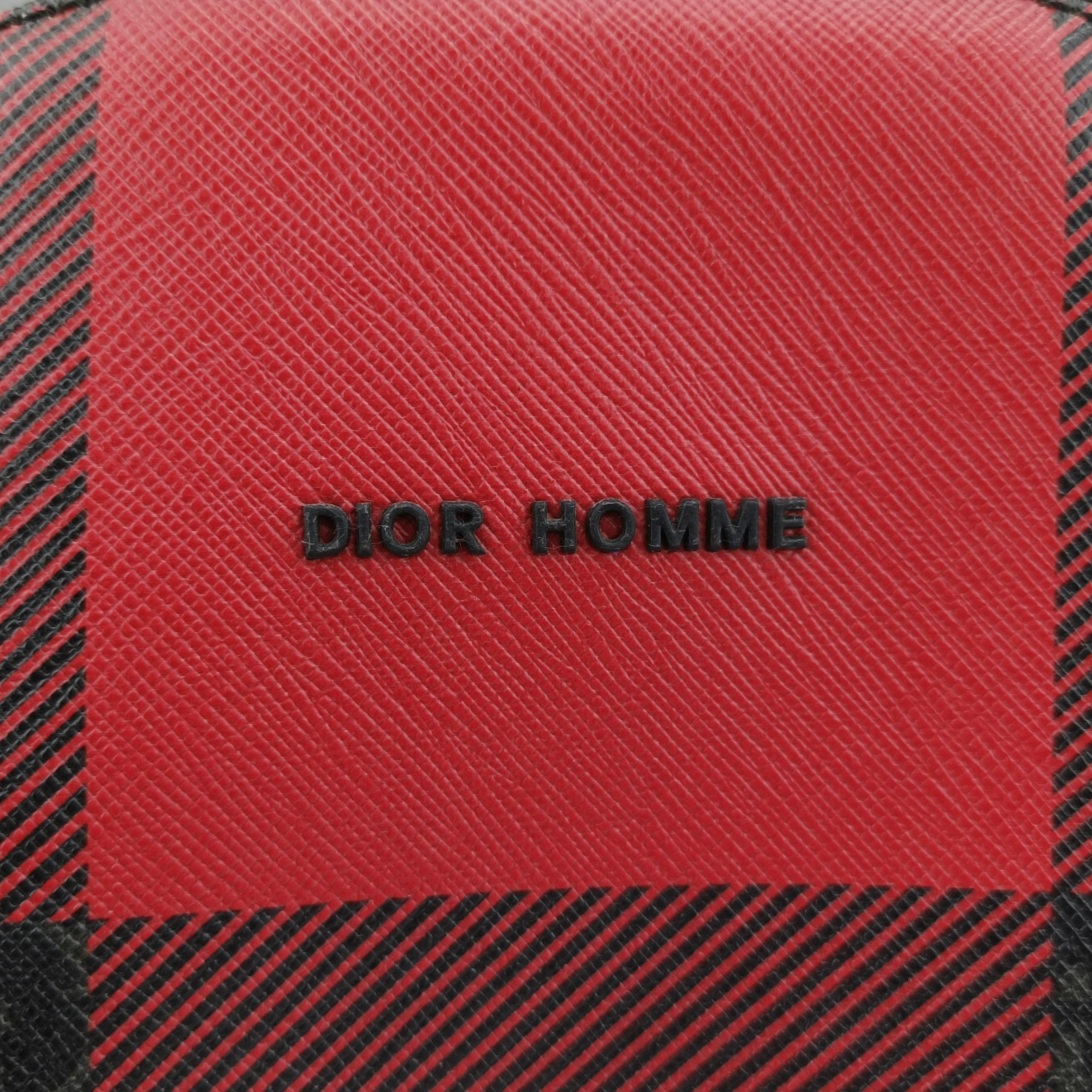 Homme Checker Oblique Multicolour PVC coated canvas 22-BO-0166マンチェッカーオブリーク マルチカラー PVCコーティングキャンバス 22-BO-0166