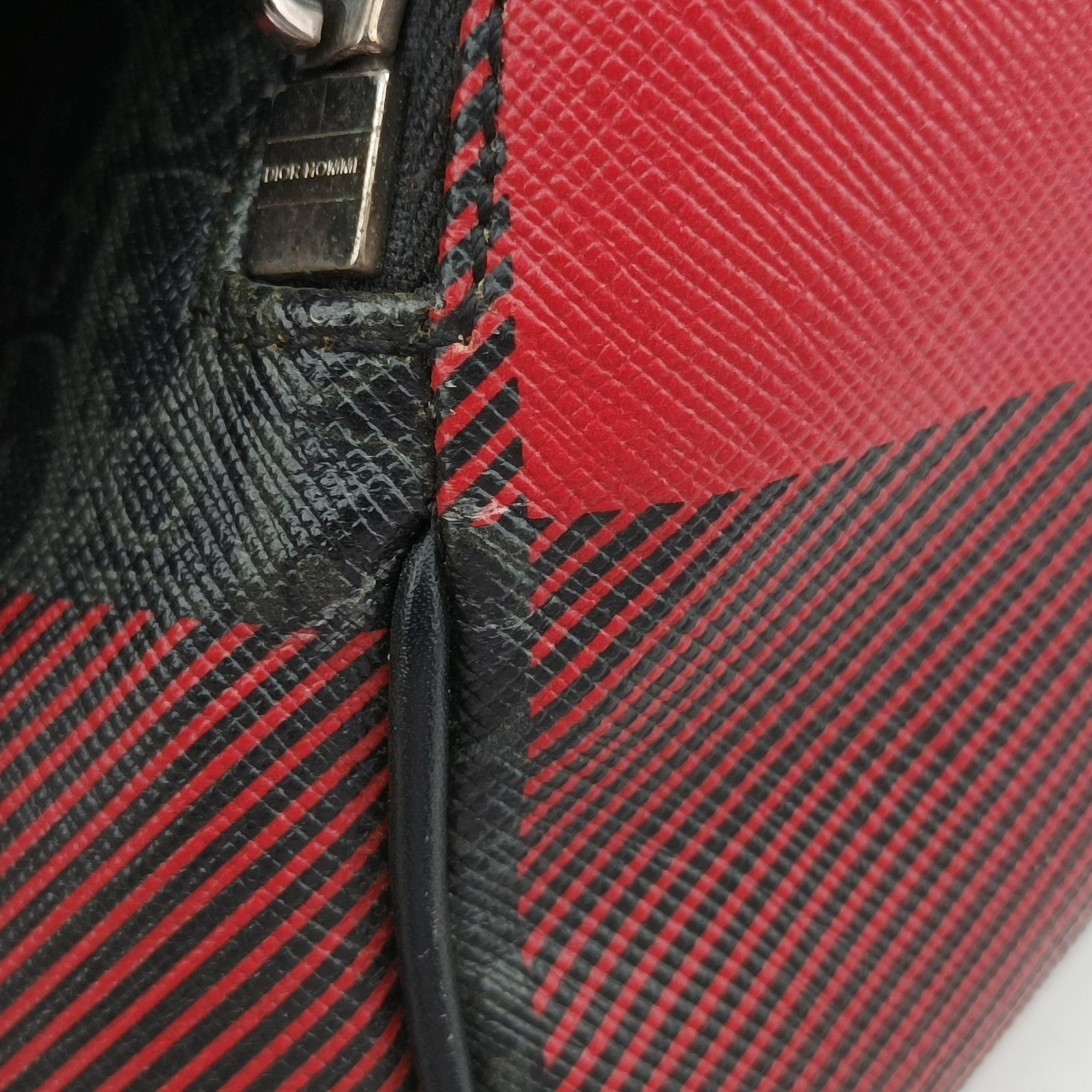 Homme Checker Oblique Multicolour PVC coated canvas 22-BO-0166マンチェッカーオブリーク マルチカラー PVCコーティングキャンバス 22-BO-0166