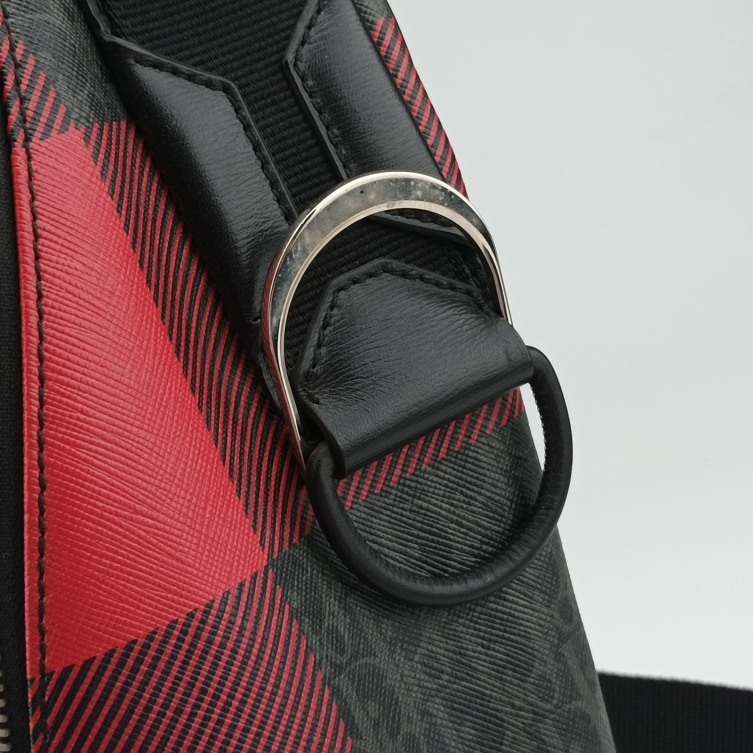 Homme Checker Oblique Multicolour PVC coated canvas 22-BO-0166マンチェッカーオブリーク マルチカラー PVCコーティングキャンバス 22-BO-0166