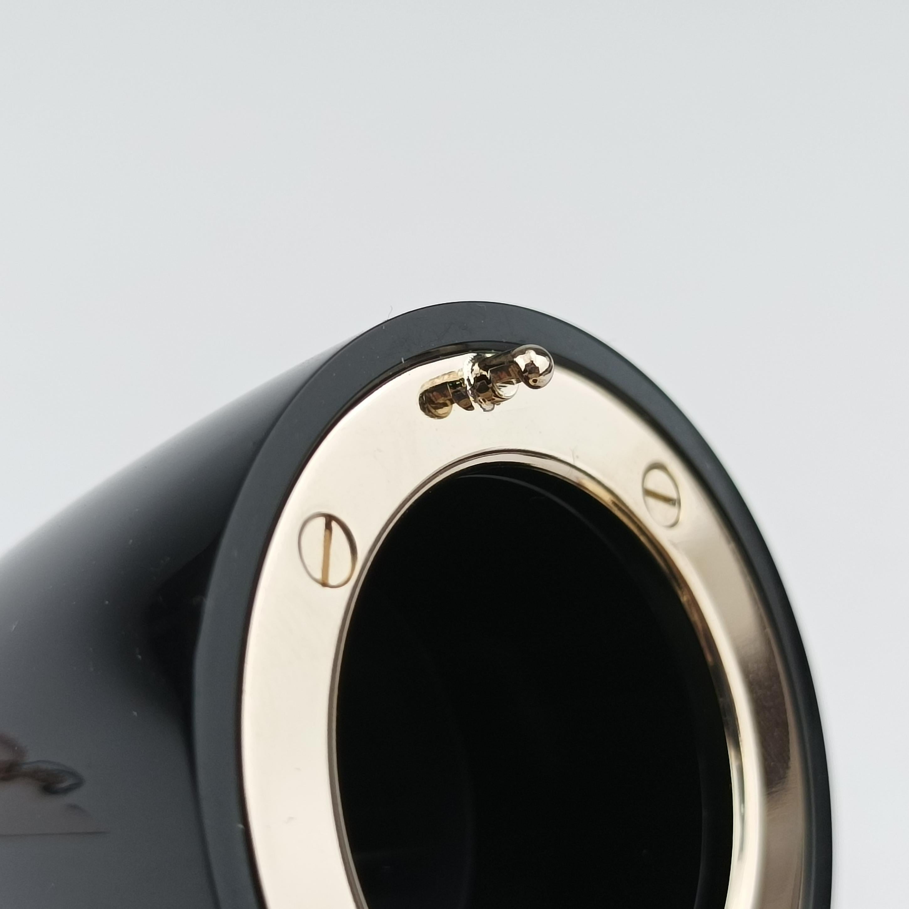 Coco Mark Lucite Lipstick Case On Chain Black plastic ココマーク ルーサイト リップスティックケース チェーン付き ブラック プラスチック