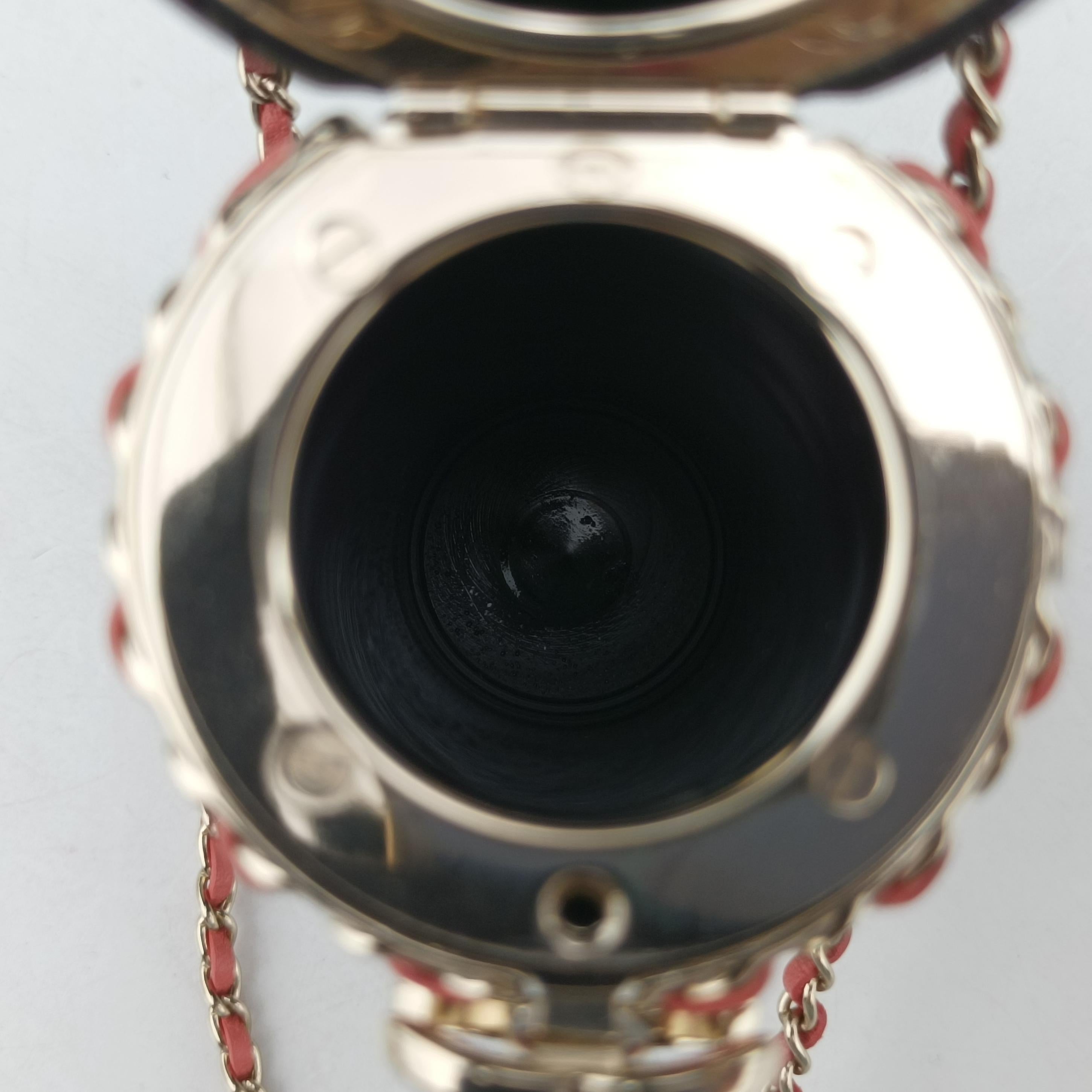Coco Mark Lucite Lipstick Case On Chain Black plastic ココマーク ルーサイト リップスティックケース チェーン付き ブラック プラスチック