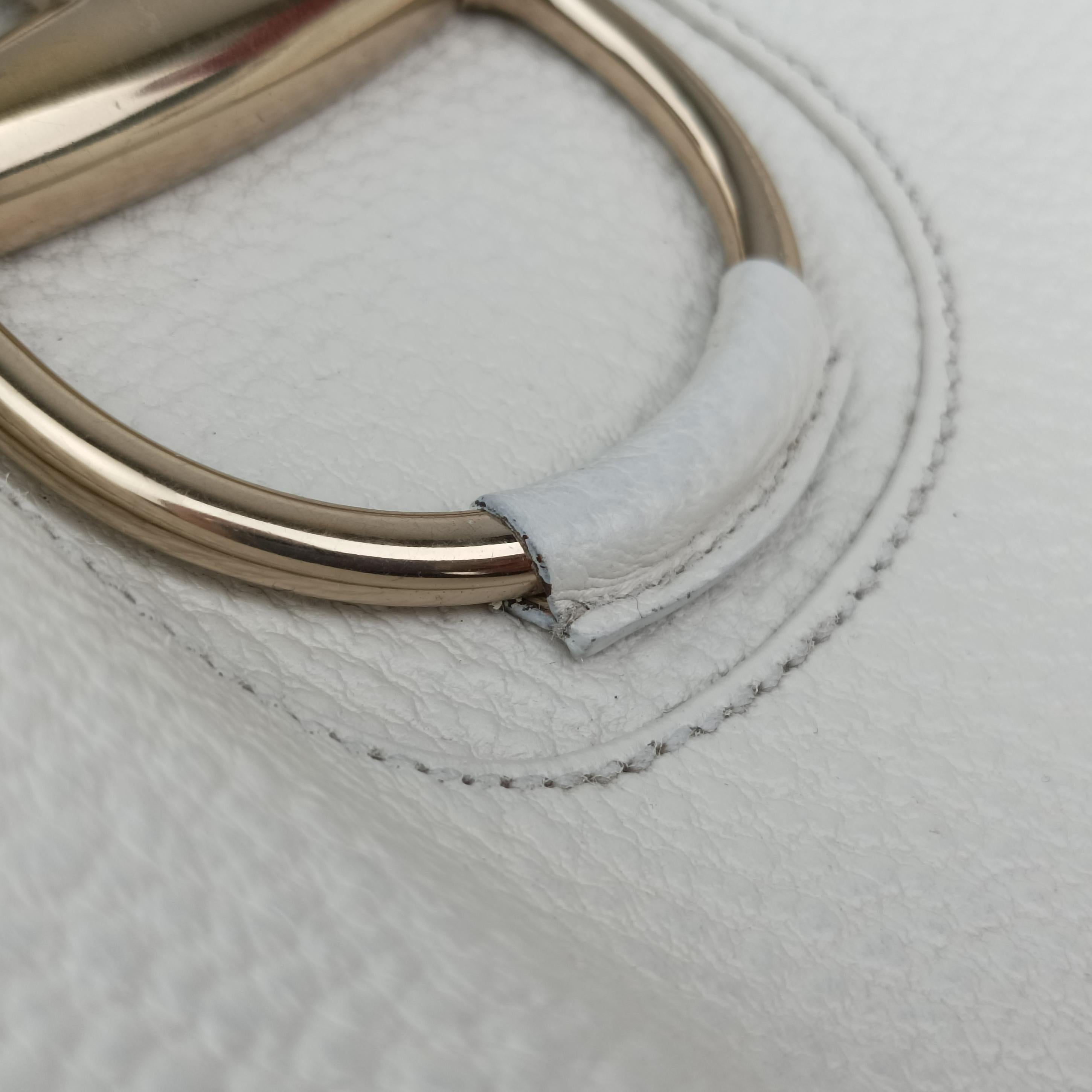 Horsebit Medium Hasler White Leather 137385 ホースビット ミディアム ハスラー ホワイト レザー 137385