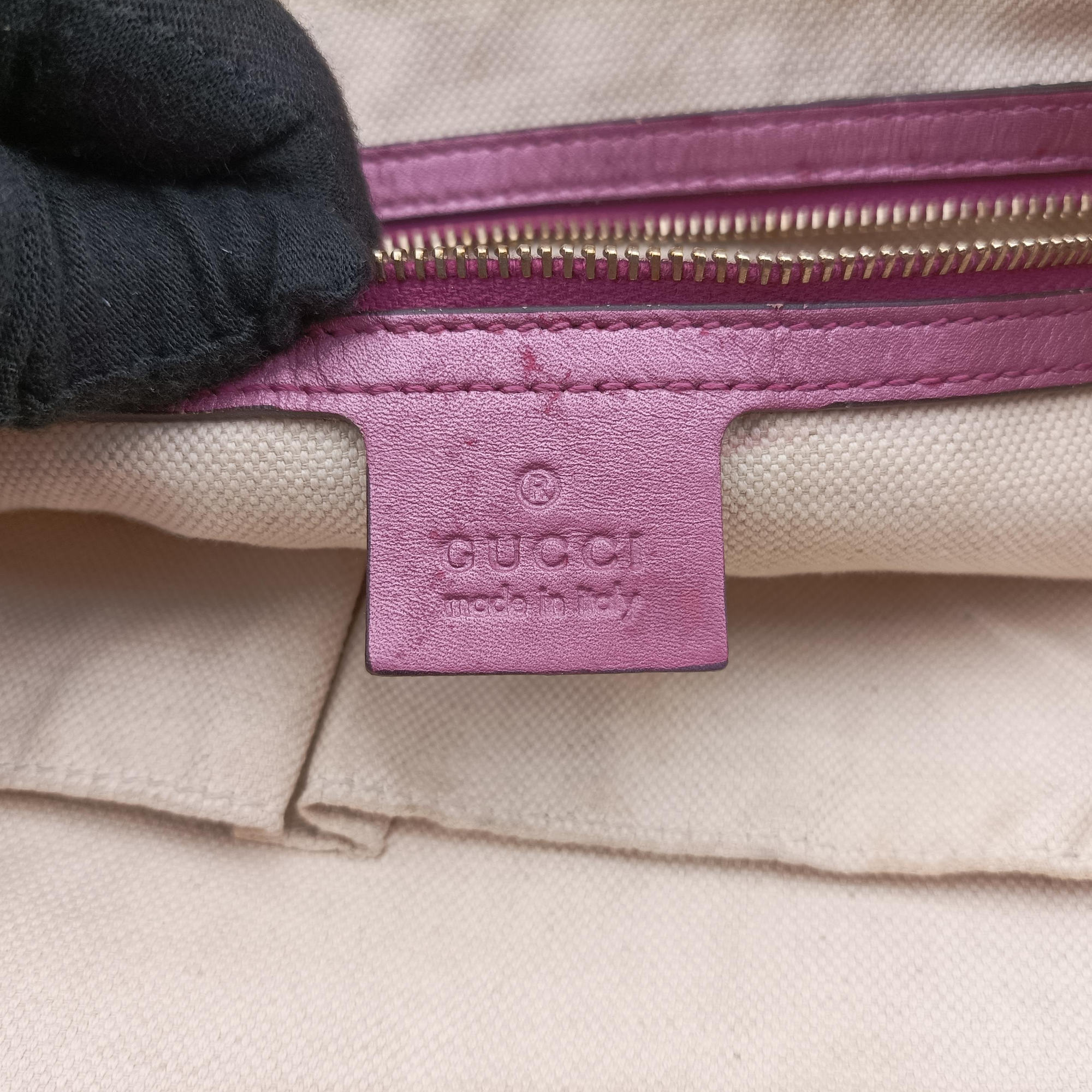 Guccissima Heart Bit Brown × Purple canvas×leather 269957 F010790027グッチシマ ハートビット ブラウン × パープル キャンバス×レザー 269957 F010790027