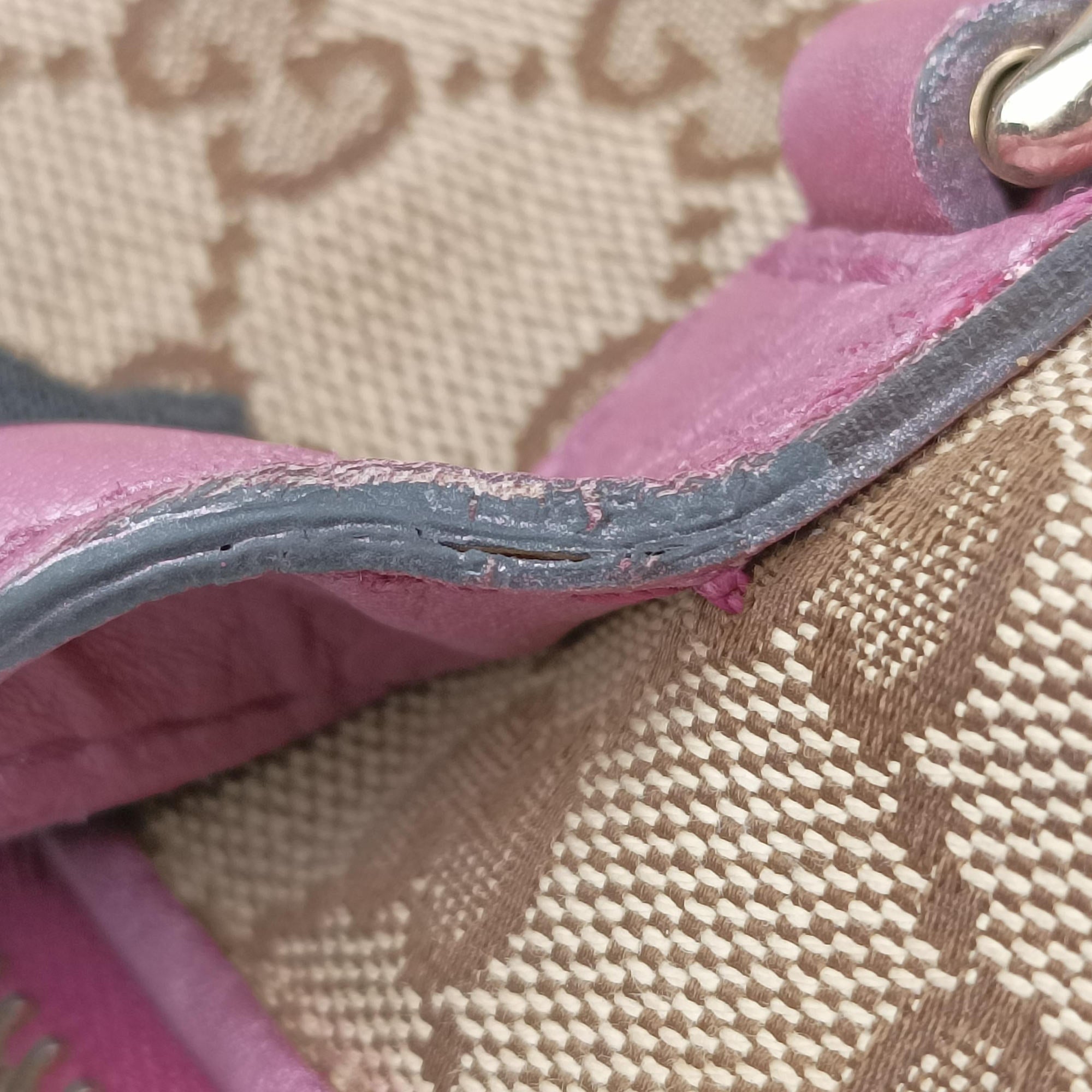 Guccissima Heart Bit Brown × Purple canvas×leather 269957 F010790027グッチシマ ハートビット ブラウン × パープル キャンバス×レザー 269957 F010790027
