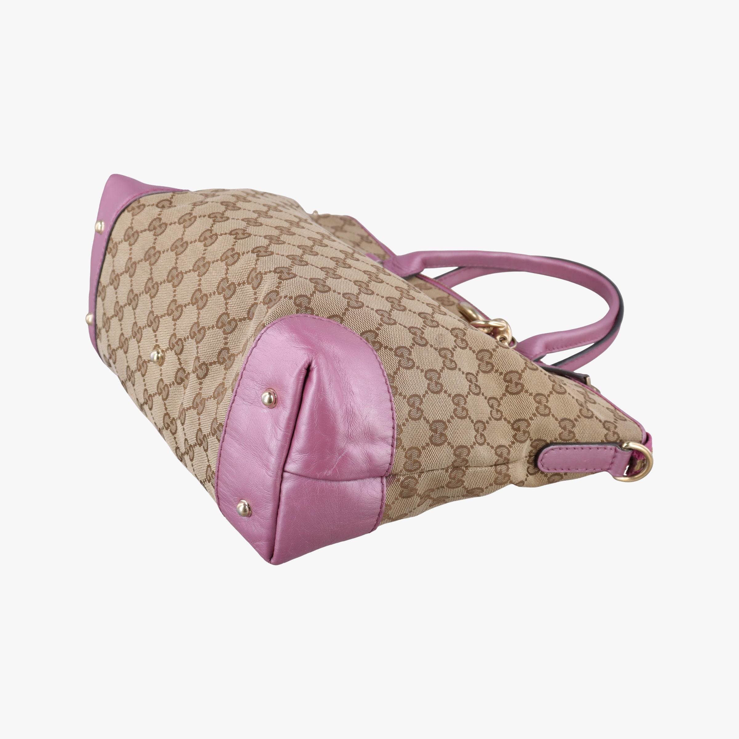 Guccissima Heart Bit Brown × Purple canvas×leather 269957 F010790027グッチシマ ハートビット ブラウン × パープル キャンバス×レザー 269957 F010790027