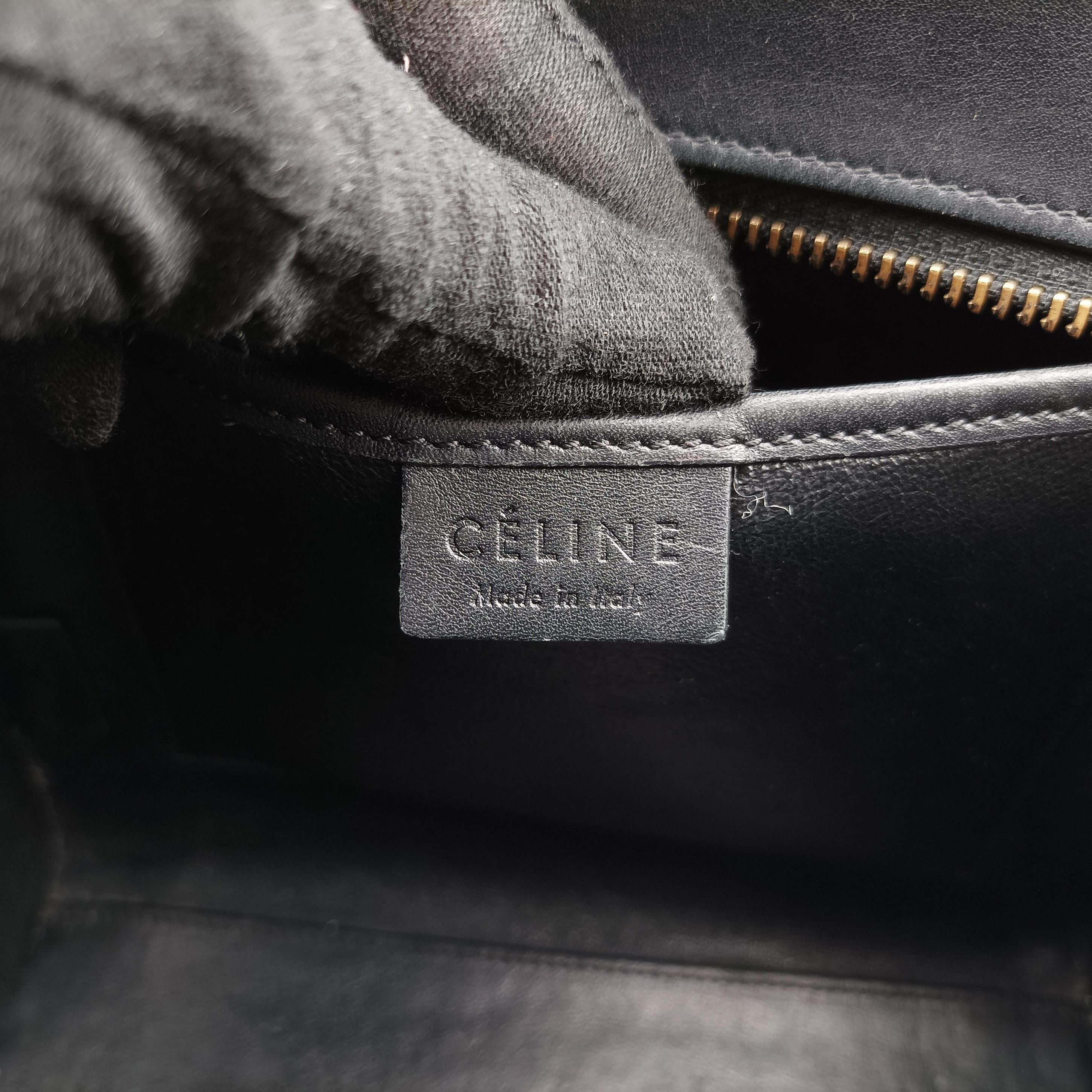 luggage nano shopper Beige×black×blue Leather W-CU-3105ラゲージナノショッパー ベージュ×ブラック×ブルー レザー W-CU-3105