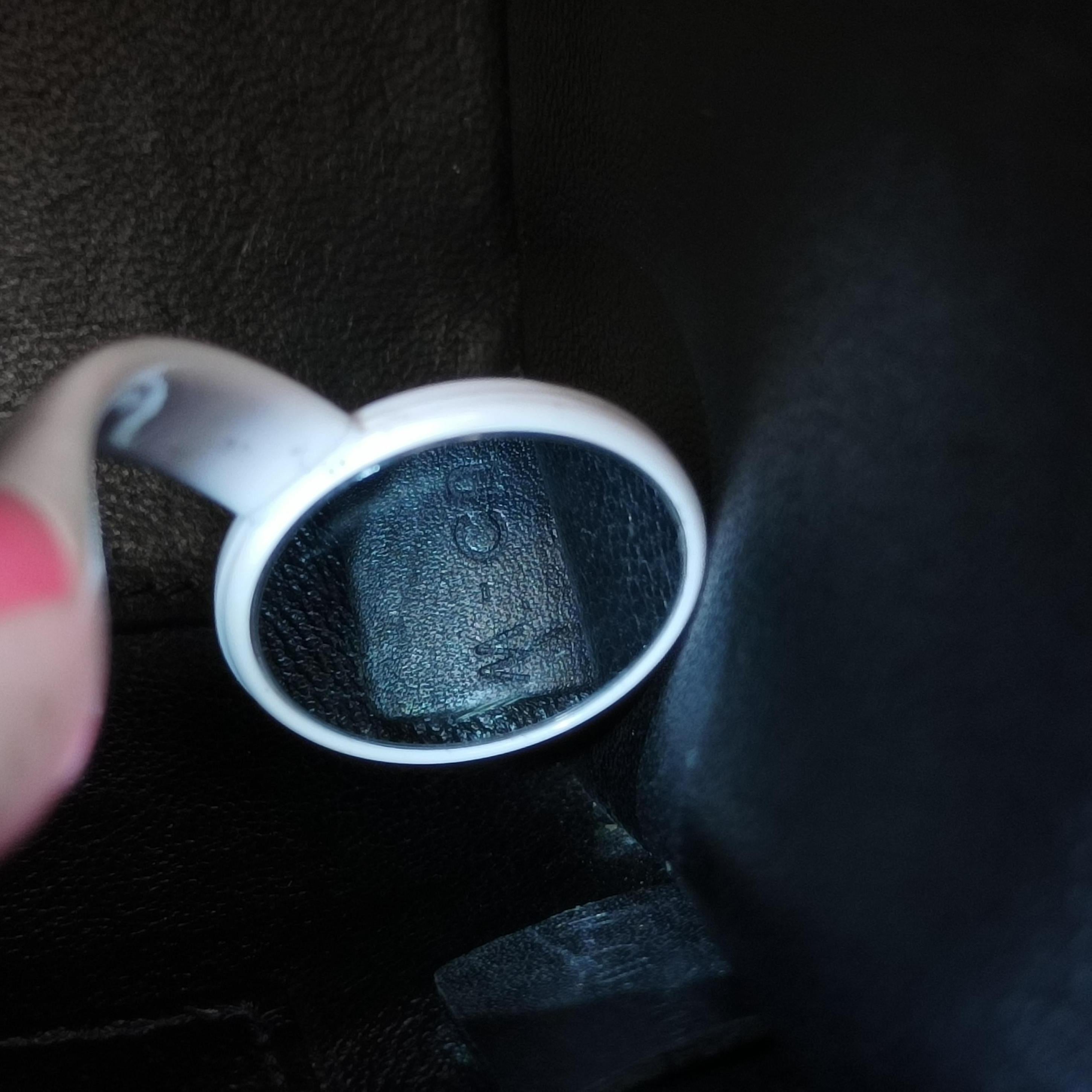 luggage nano shopper Beige×black×blue Leather W-CU-3105ラゲージナノショッパー ベージュ×ブラック×ブルー レザー W-CU-3105