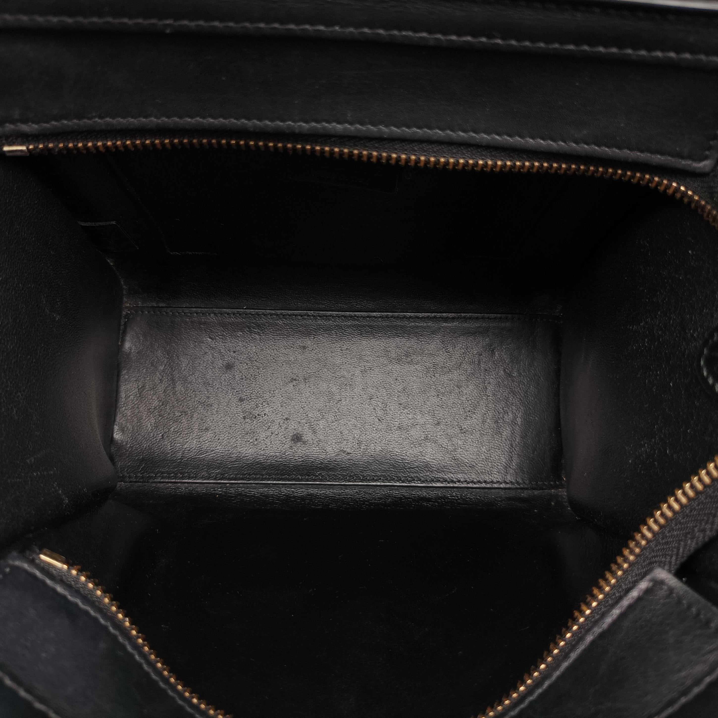 luggage nano shopper Beige×black×blue Leather W-CU-3105ラゲージナノショッパー ベージュ×ブラック×ブルー レザー W-CU-3105