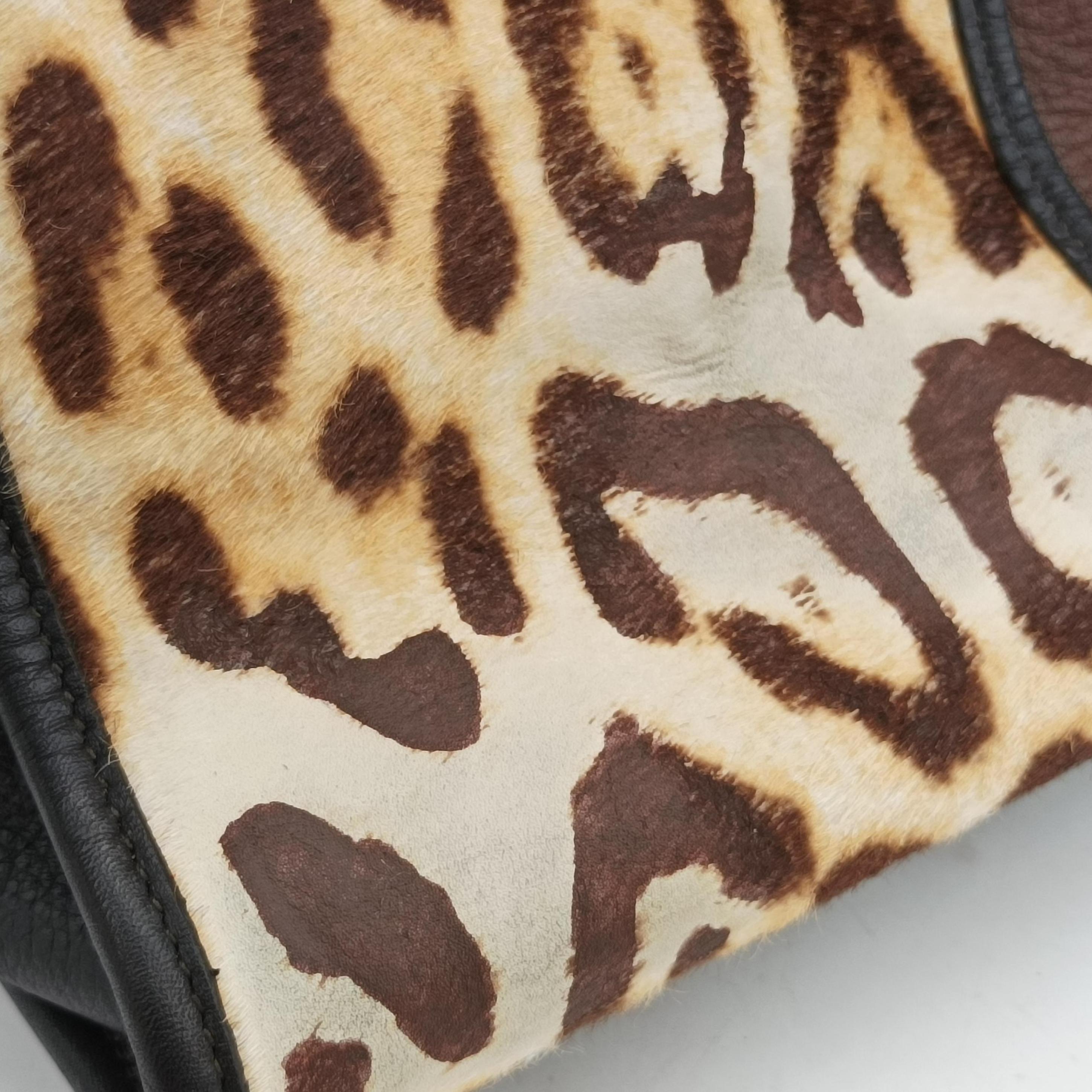 Cabas ChYc Mini Black×Brown×Multicolour Leather×ponyhair 297957 297957.527411カバスシックミニ ブラック×ブラウン×マルチカラー レザー×ハラコ 297957 297957.527411