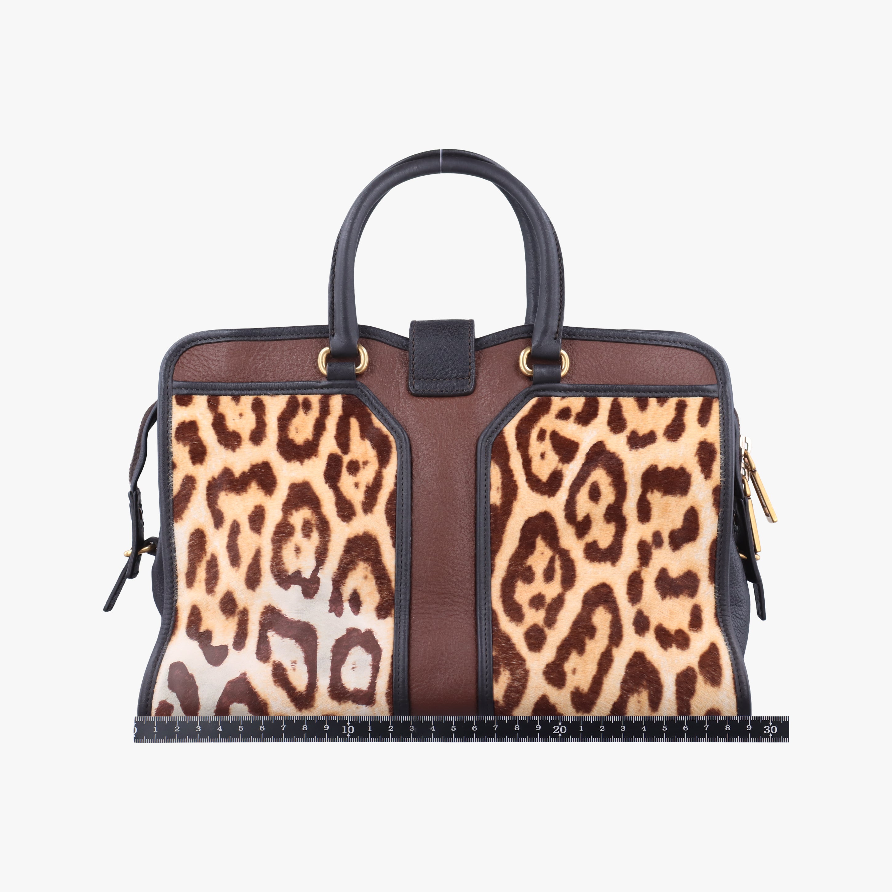 Cabas ChYc Mini Black×Brown×Multicolour Leather×ponyhair 297957 297957.527411カバスシックミニ ブラック×ブラウン×マルチカラー レザー×ハラコ 297957 297957.527411