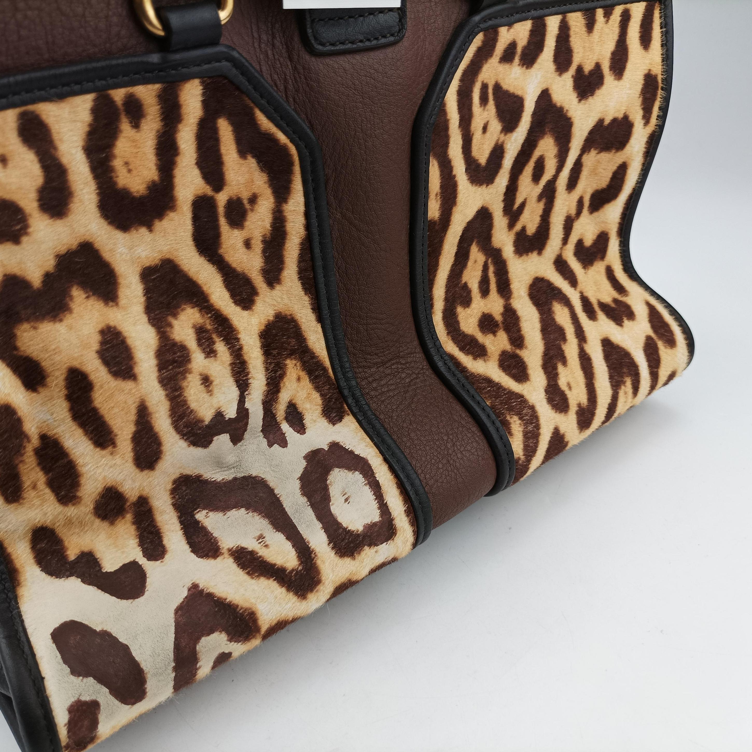 Cabas ChYc Mini Black×Brown×Multicolour Leather×ponyhair 297957 297957.527411カバスシックミニ ブラック×ブラウン×マルチカラー レザー×ハラコ 297957 297957.527411