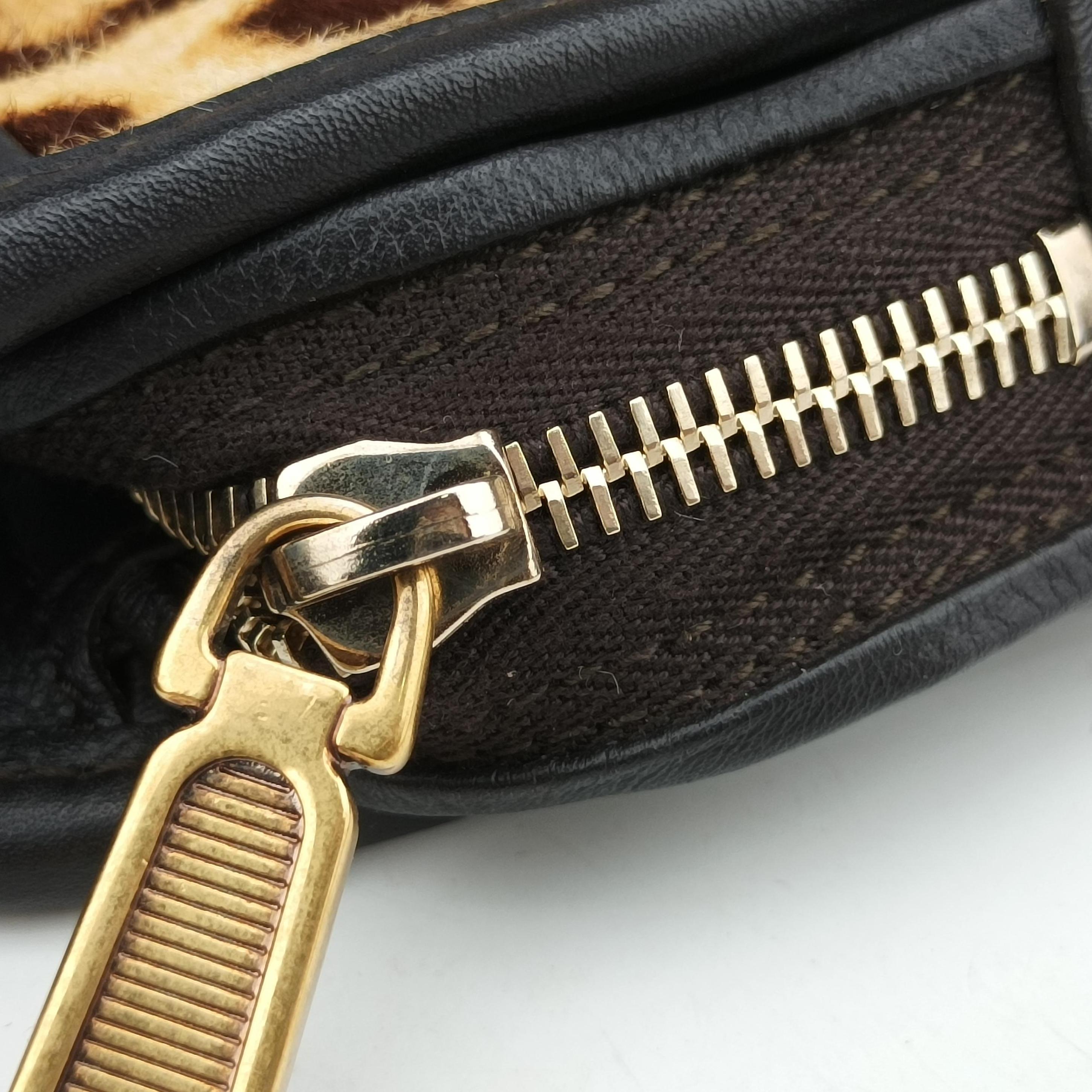 Cabas ChYc Mini Black×Brown×Multicolour Leather×ponyhair 297957 297957.527411カバスシックミニ ブラック×ブラウン×マルチカラー レザー×ハラコ 297957 297957.527411