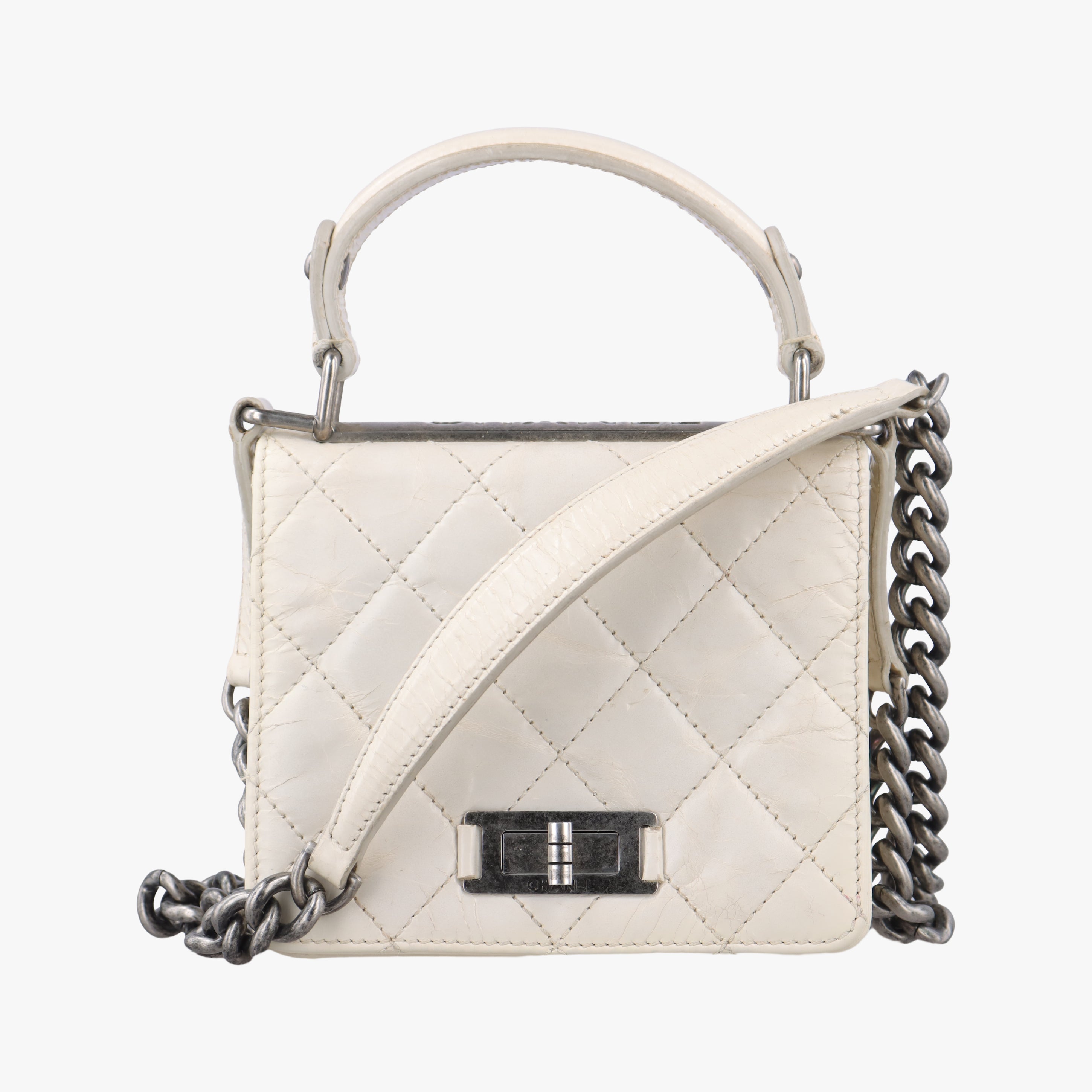 2.55 Rita Matelasse White Leather A66815 157571492.55マトラッセ ホワイト レザー A66815 15757149