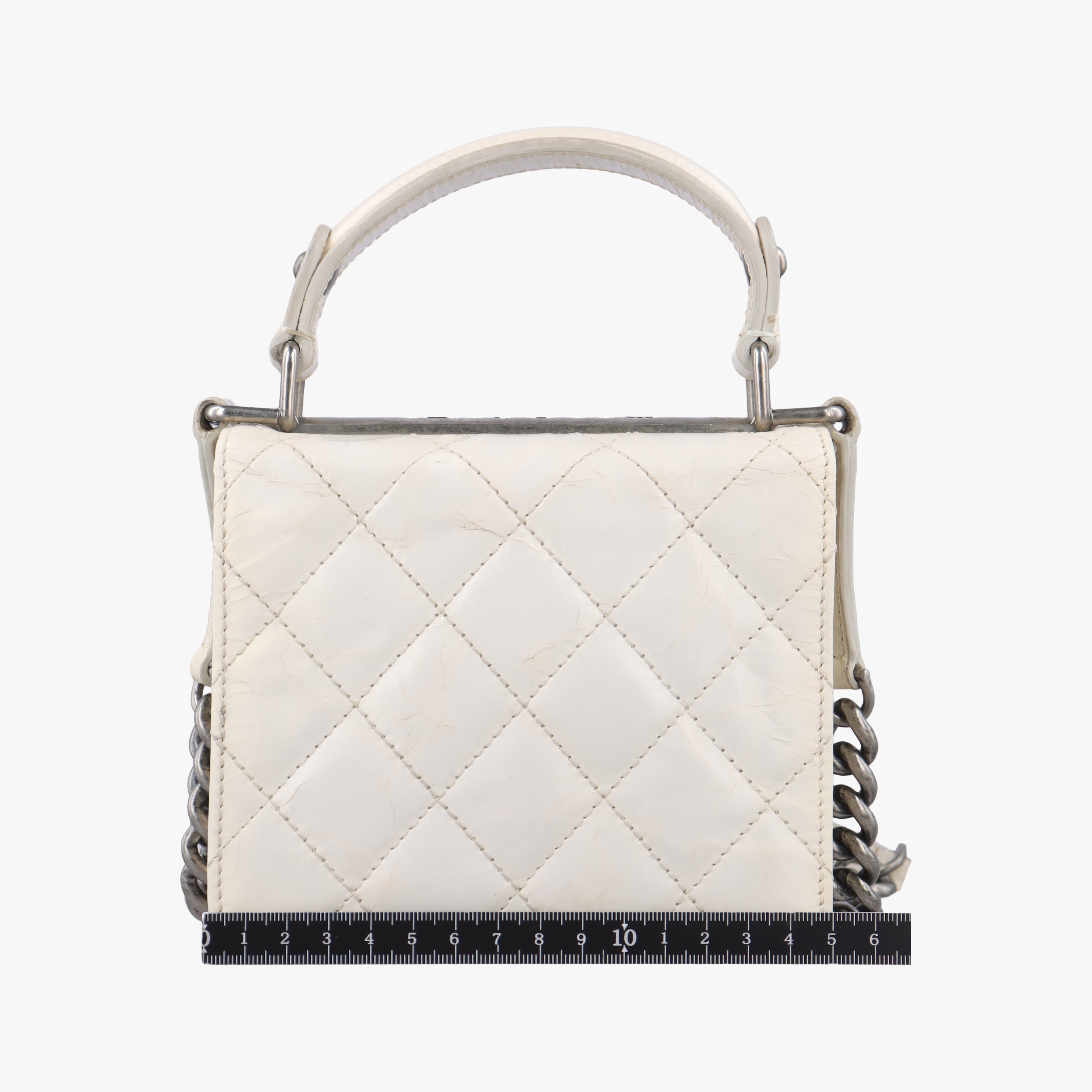 2.55 Rita Matelasse White Leather A66815 157571492.55マトラッセ ホワイト レザー A66815 15757149