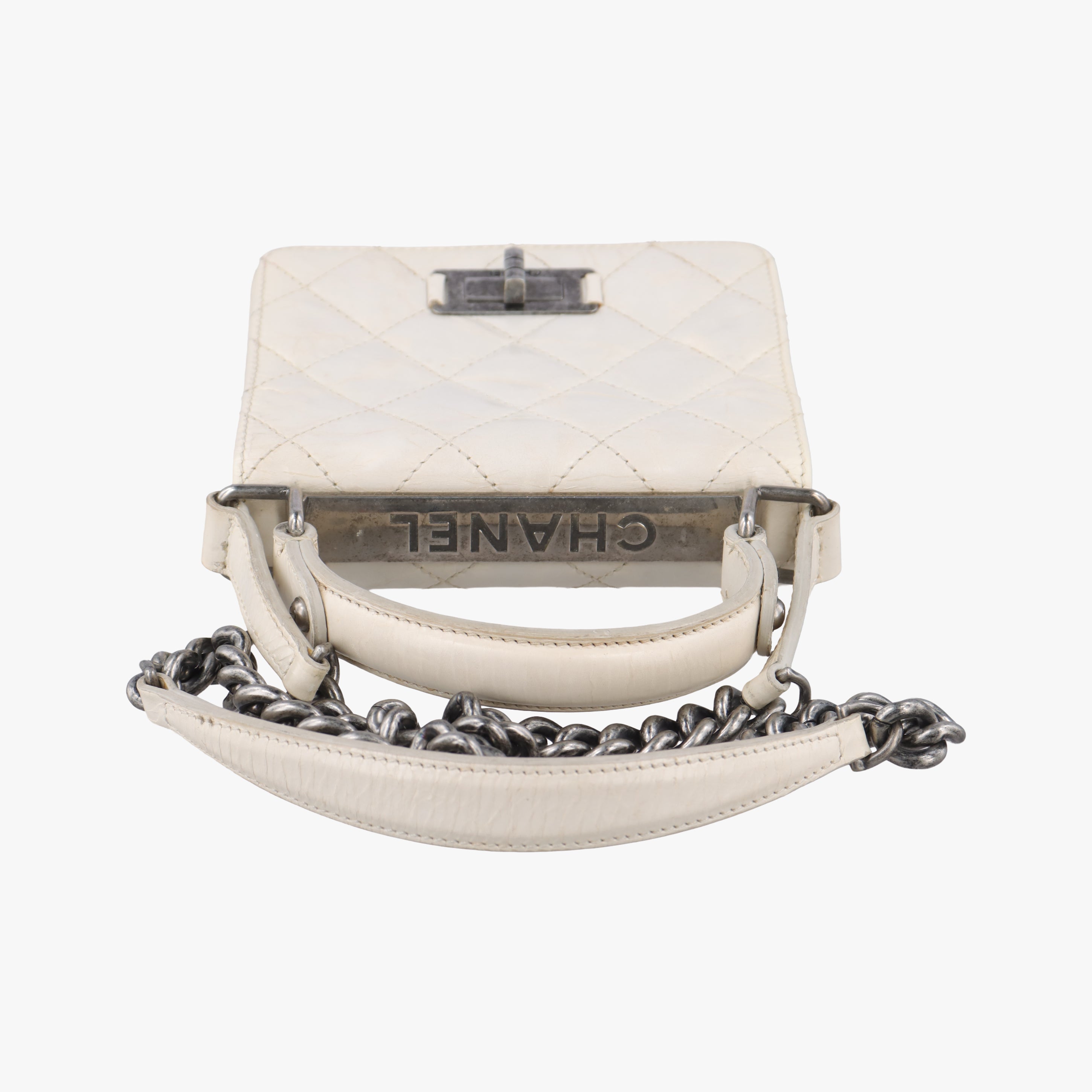 2.55 Rita Matelasse White Leather A66815 157571492.55マトラッセ ホワイト レザー A66815 15757149