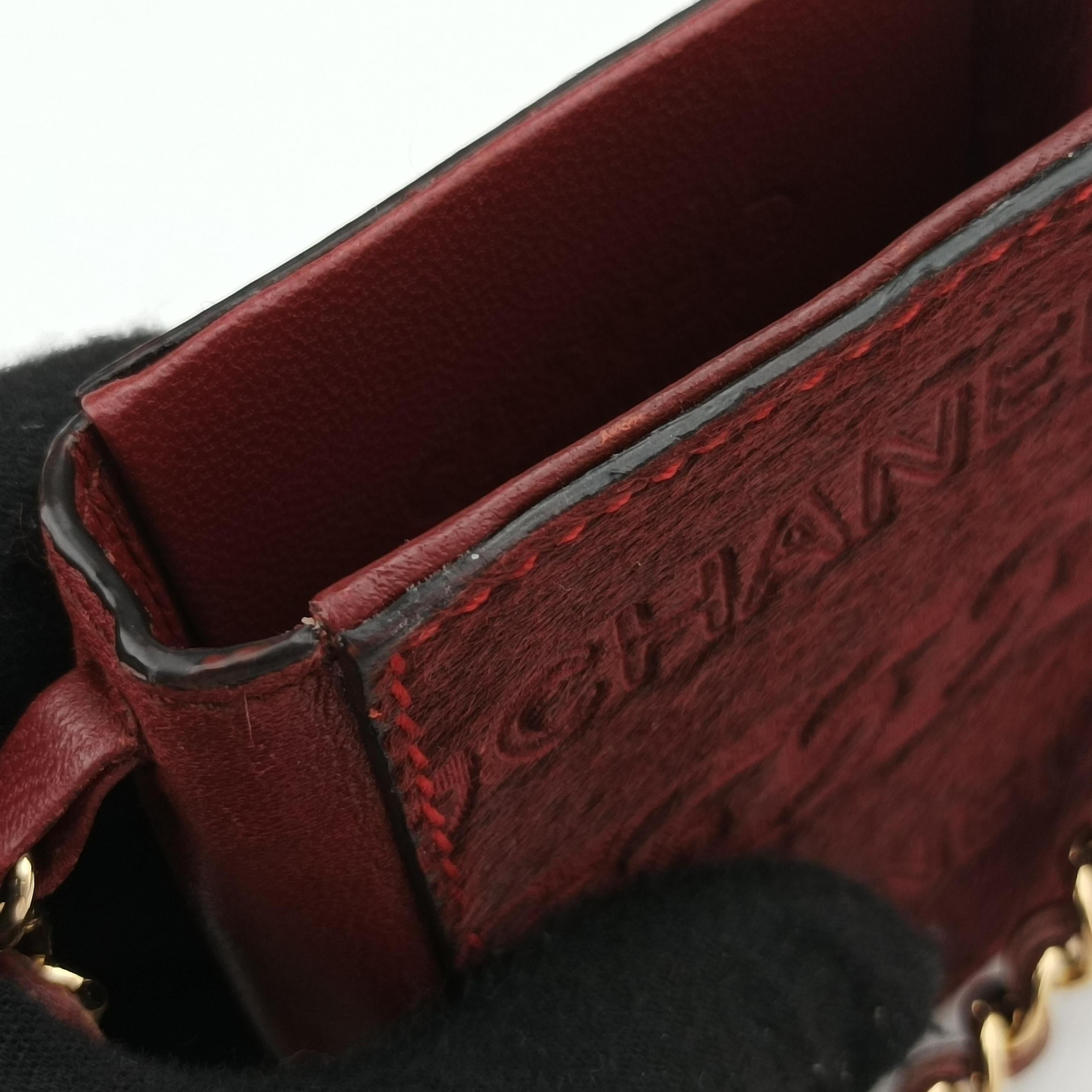 Coco Mark Cowhide Cigarette Case Red ponyhair× Leather A14204 6006518ココマーク カウハイド シガレットケース レッド ハラコ× レザー A14204 6006518