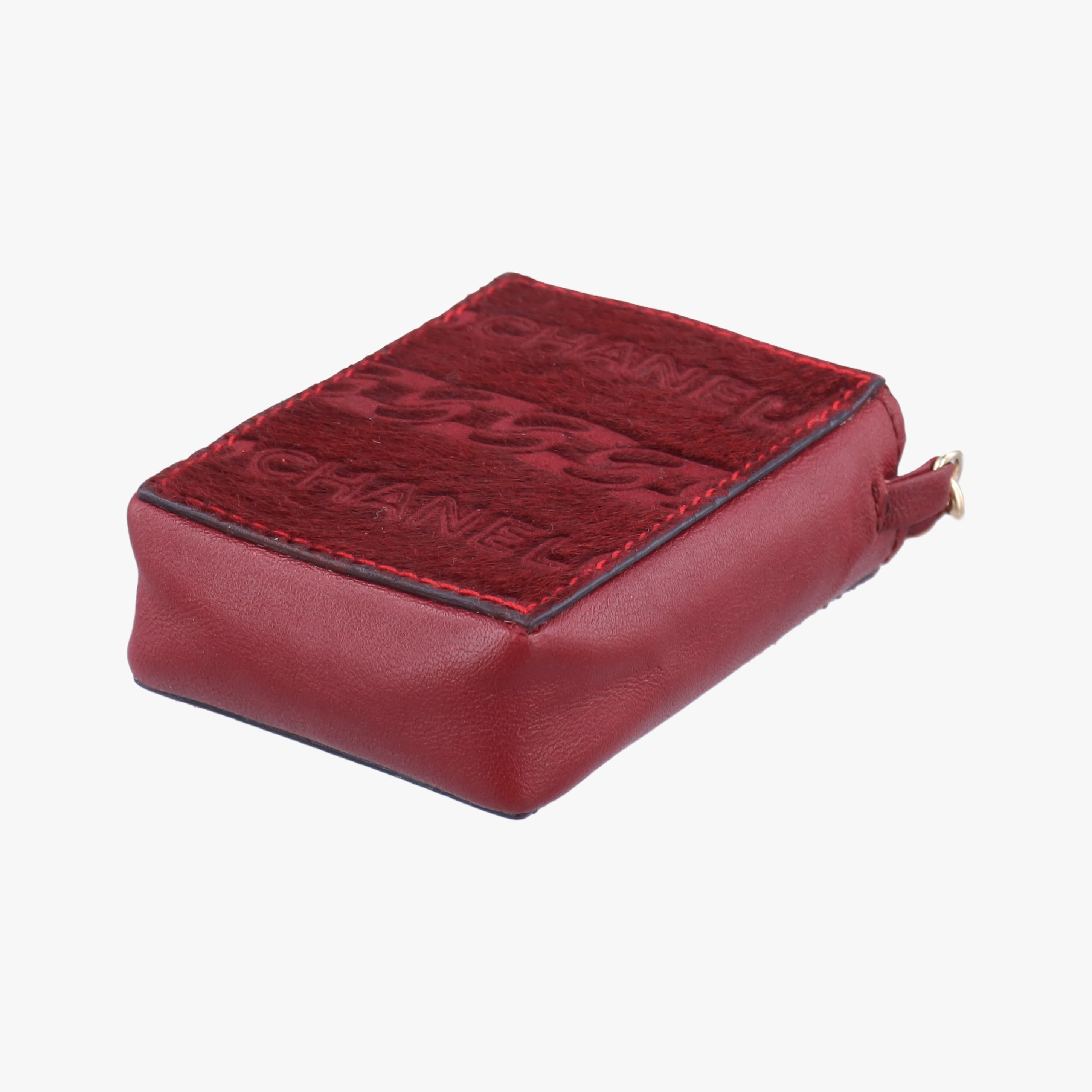 Coco Mark Cowhide Cigarette Case Red ponyhair× Leather A14204 6006518ココマーク カウハイド シガレットケース レッド ハラコ× レザー A14204 6006518