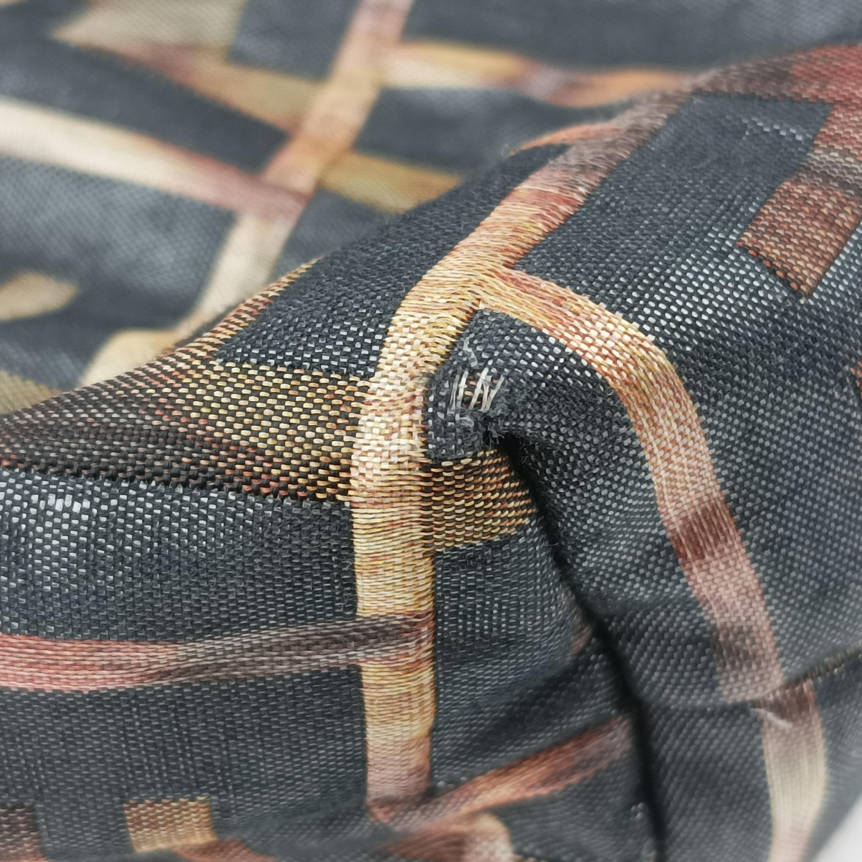 Chef Perforated Charm Zucca Print Brown fabric 8BR436 2373-8BR436-ZMD-089ズッカ プリント シェフパフォーレートチャーム ブラウン ジャガード 8BR436 2373-8BR436-ZMD-089