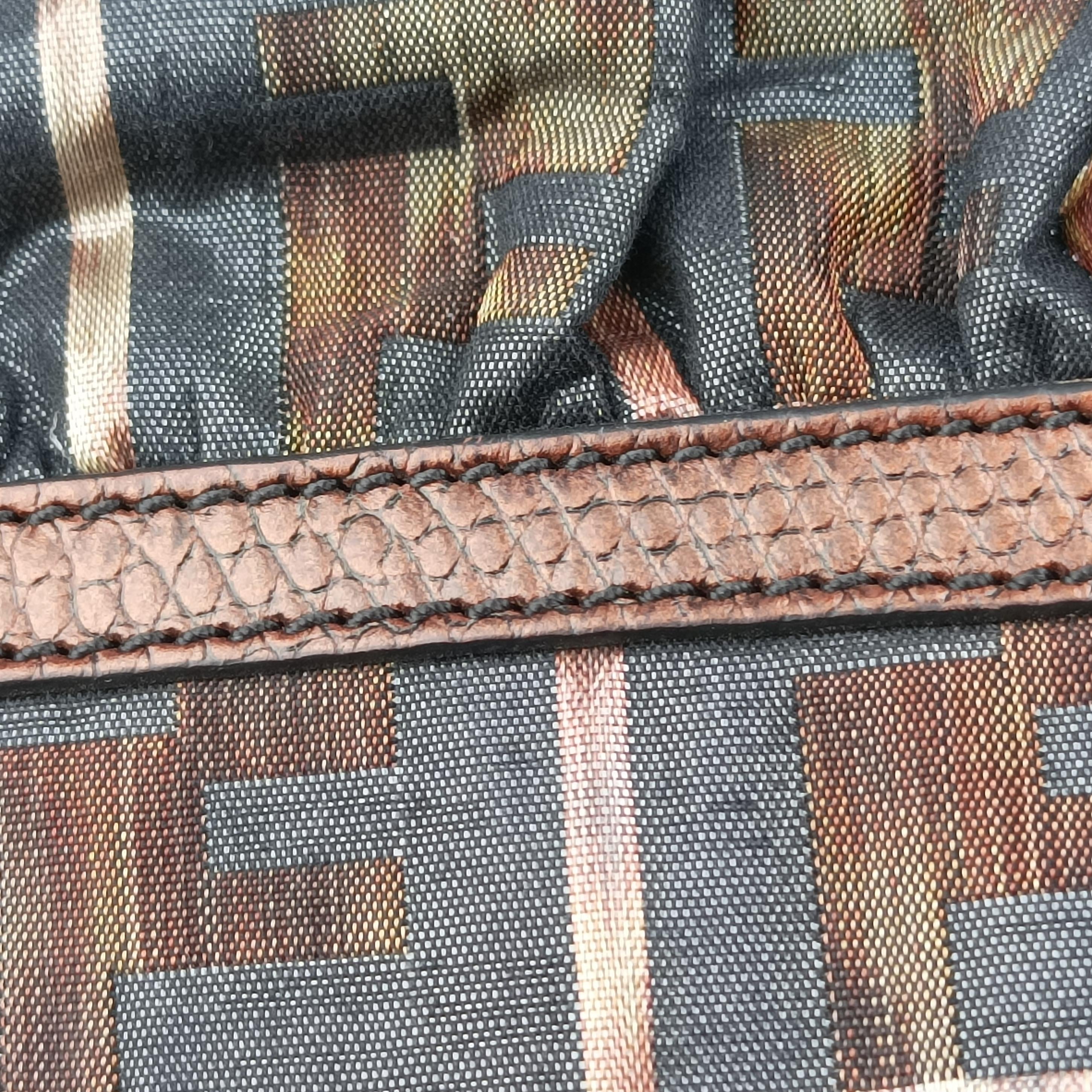 Chef Perforated Charm Zucca Print Brown fabric 8BR436 2373-8BR436-ZMD-089ズッカ プリント シェフパフォーレートチャーム ブラウン ジャガード 8BR436 2373-8BR436-ZMD-089