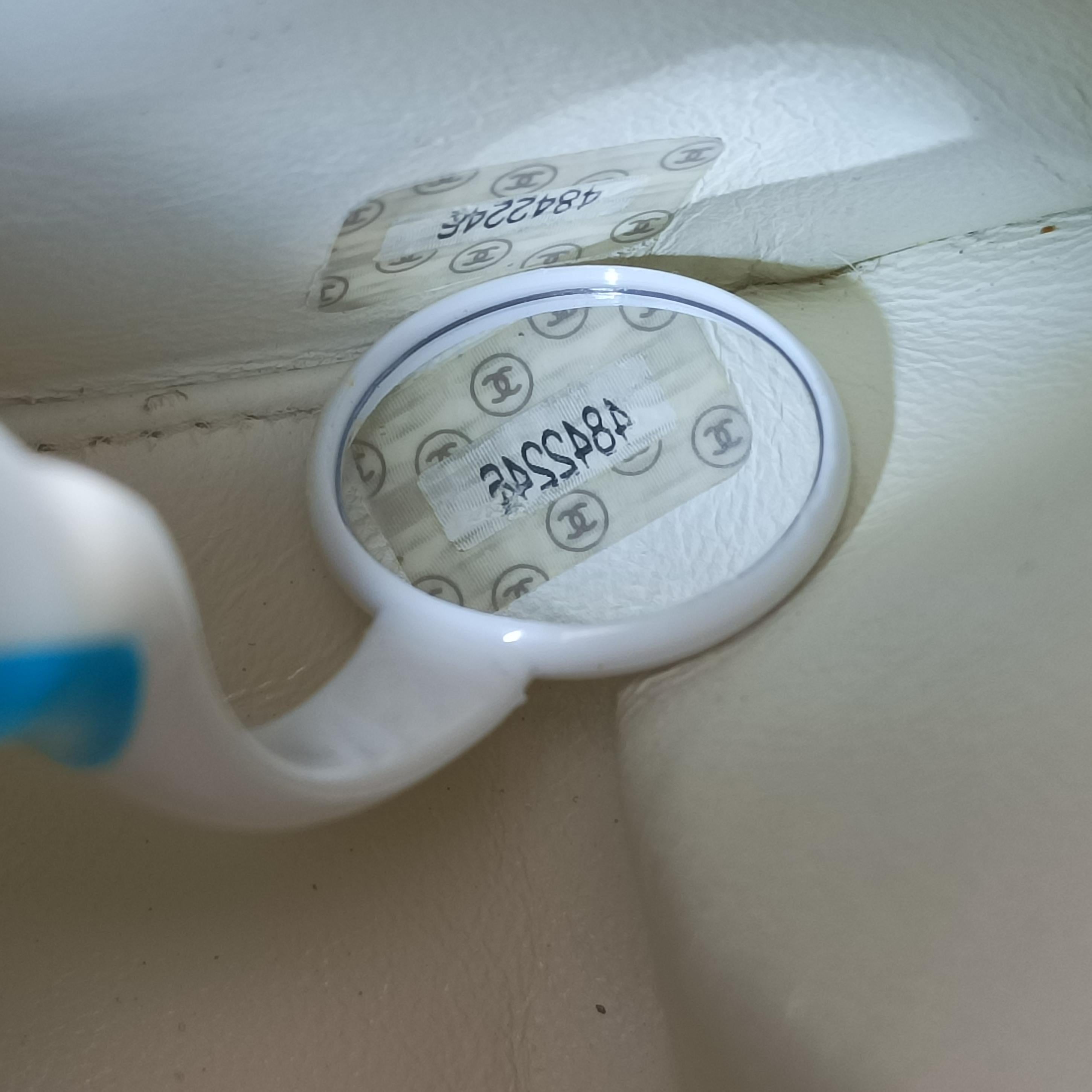 Floral Classic Flap Tote blue×Multicolour Fabric A08702 4842246フローラルクラシックフラップトート ブルー×マルチカラー ファブリック A08702 4842246