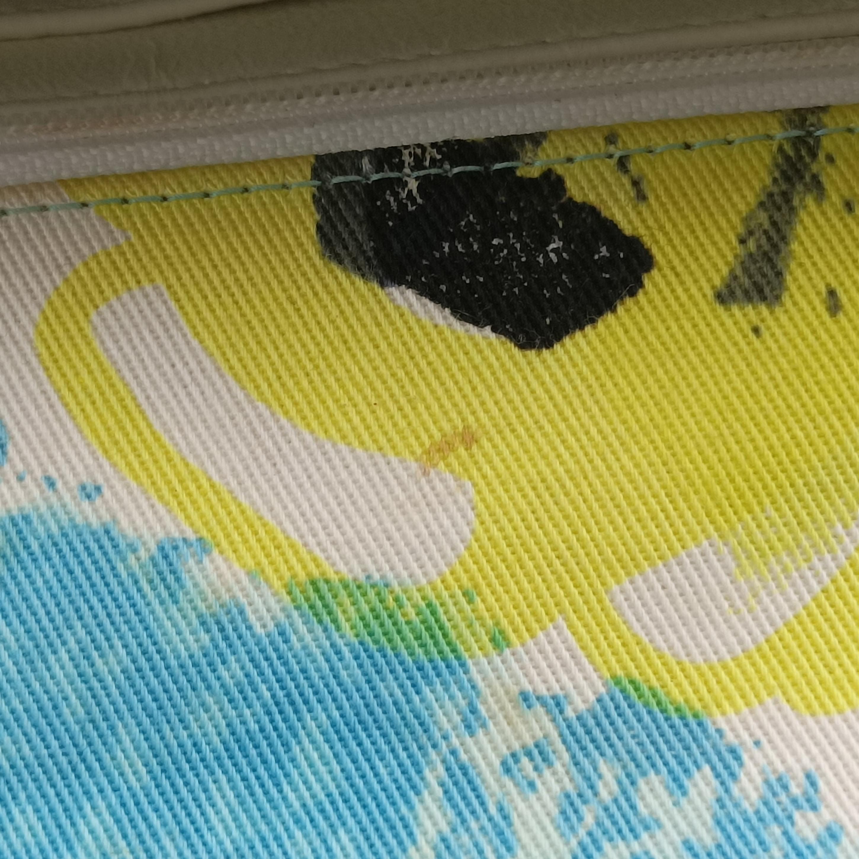 Floral Classic Flap Tote blue×Multicolour Fabric A08702 4842246フローラルクラシックフラップトート ブルー×マルチカラー ファブリック A08702 4842246