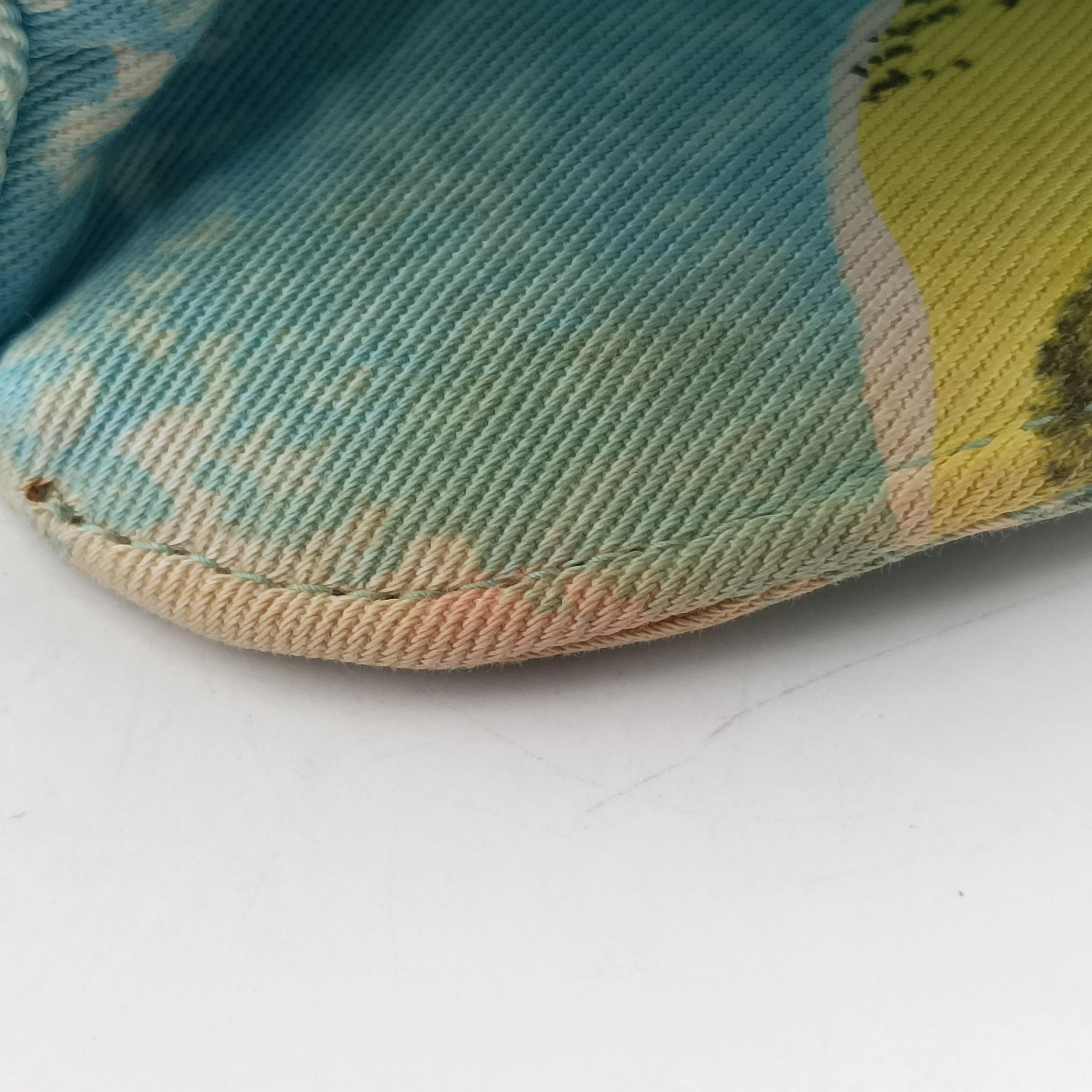 Floral Classic Flap Tote blue×Multicolour Fabric A08702 4842246フローラルクラシックフラップトート ブルー×マルチカラー ファブリック A08702 4842246