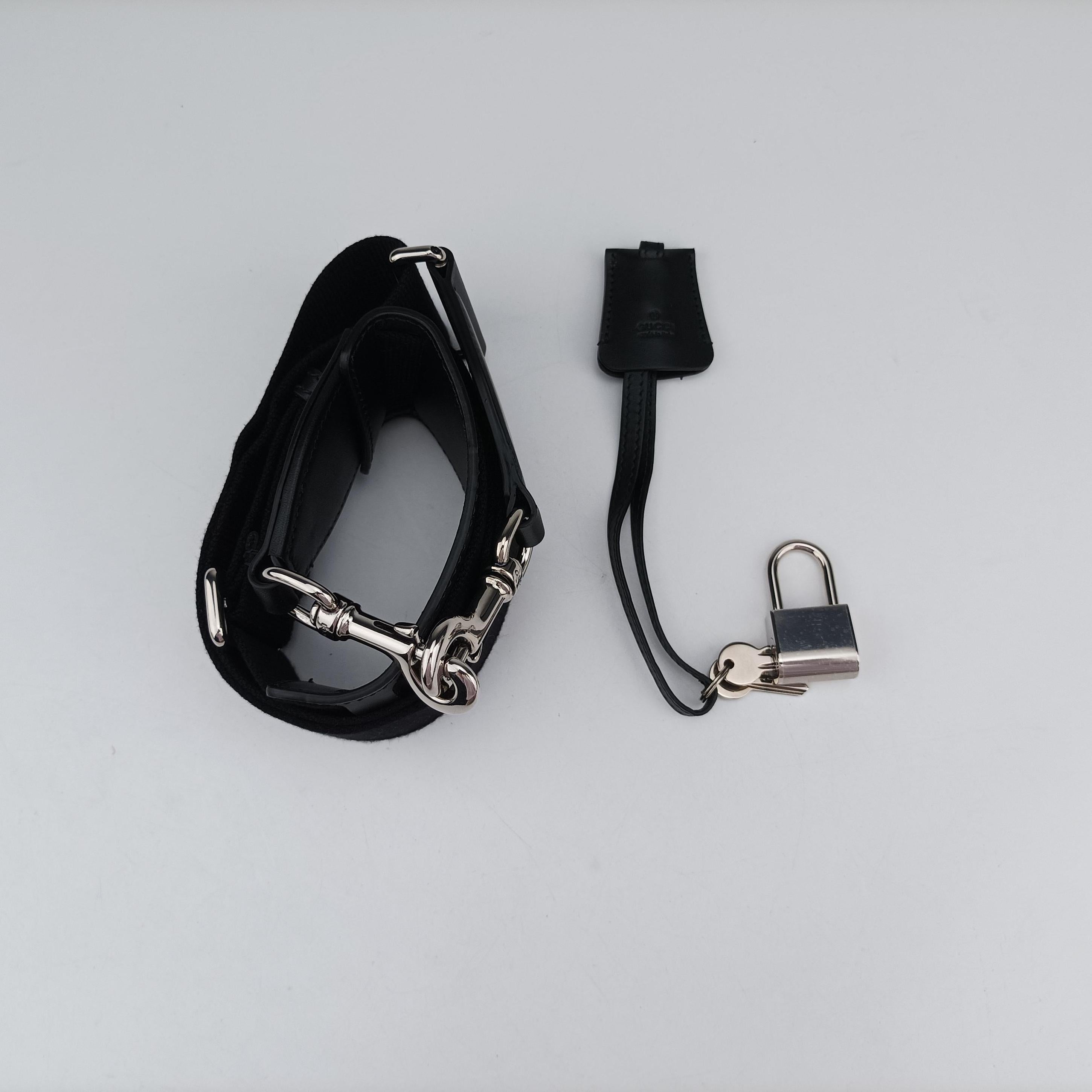 GG Embossed Black Leather 725129 E039515650ジージーエンボスド ブラック レザー 725129 E039515650